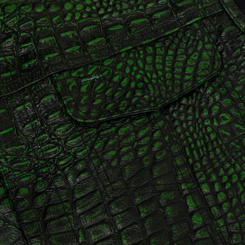 Gator Glint Men’s Leather Vest