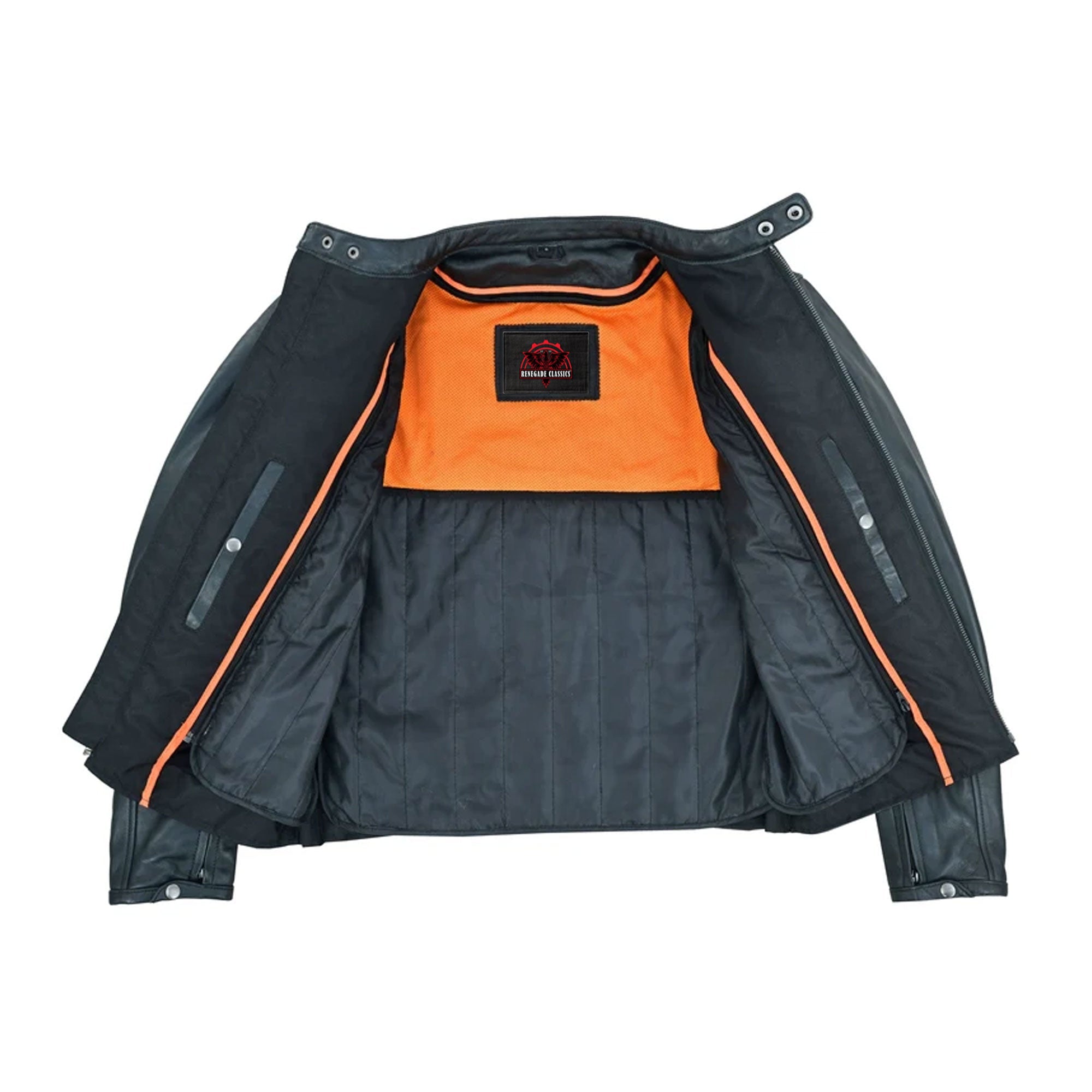 RC742 Men's Lightweight Drum Dyed Naked Lambskin Jacket