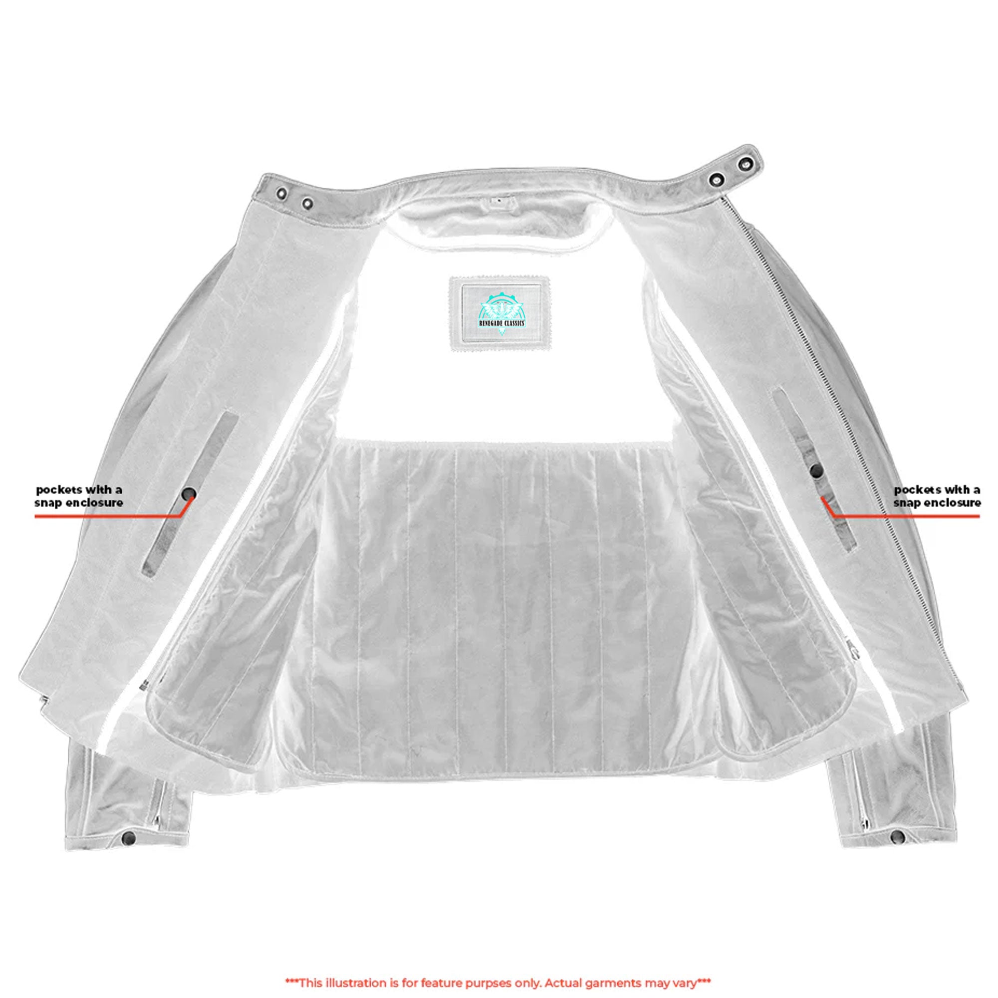 RC742 Men's Lightweight Drum Dyed Naked Lambskin Jacket