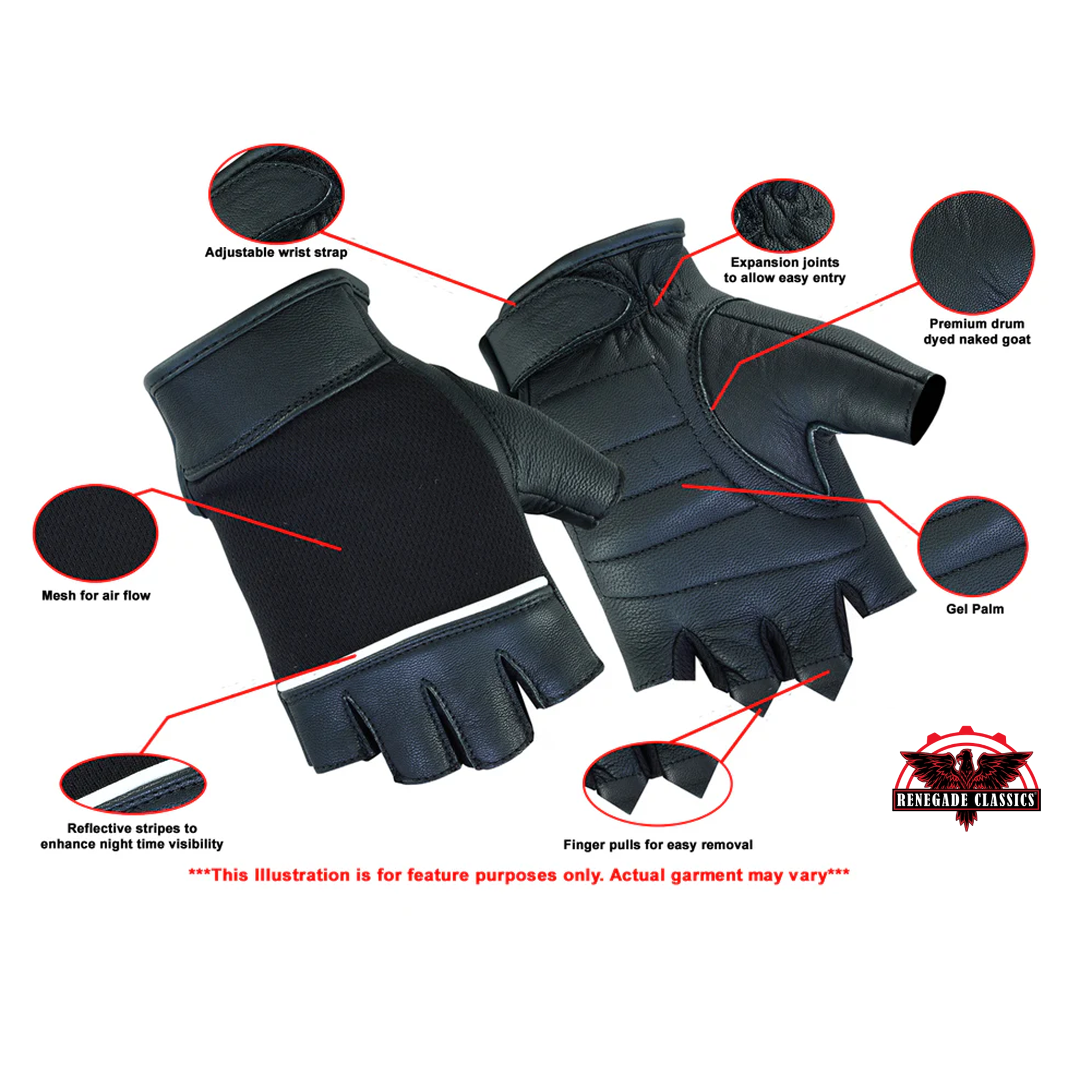 RC4 Women's Traditional Fingerless Glove