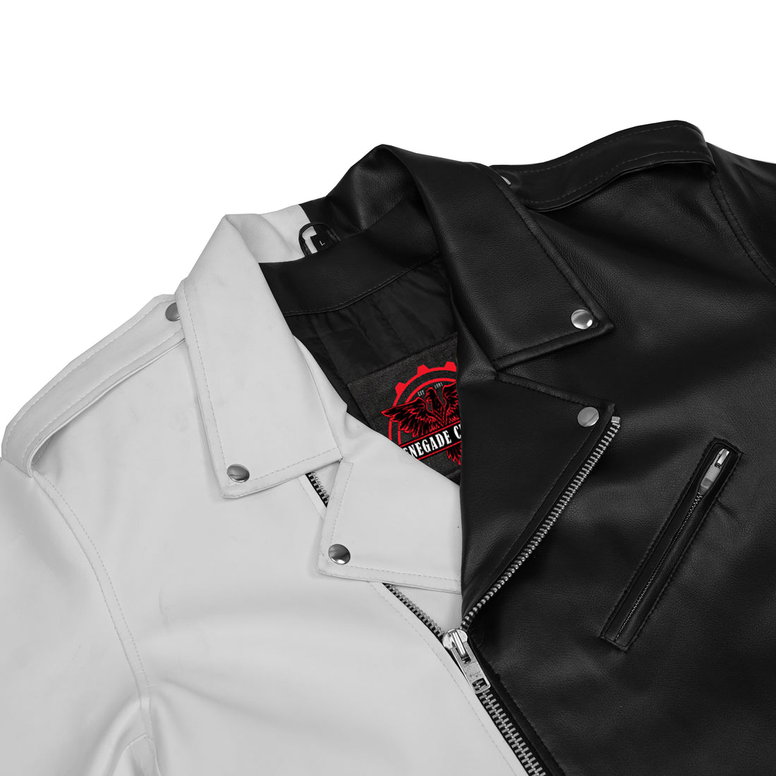 Gravepath – Men’s Faux Leather Motorcycle Jacket