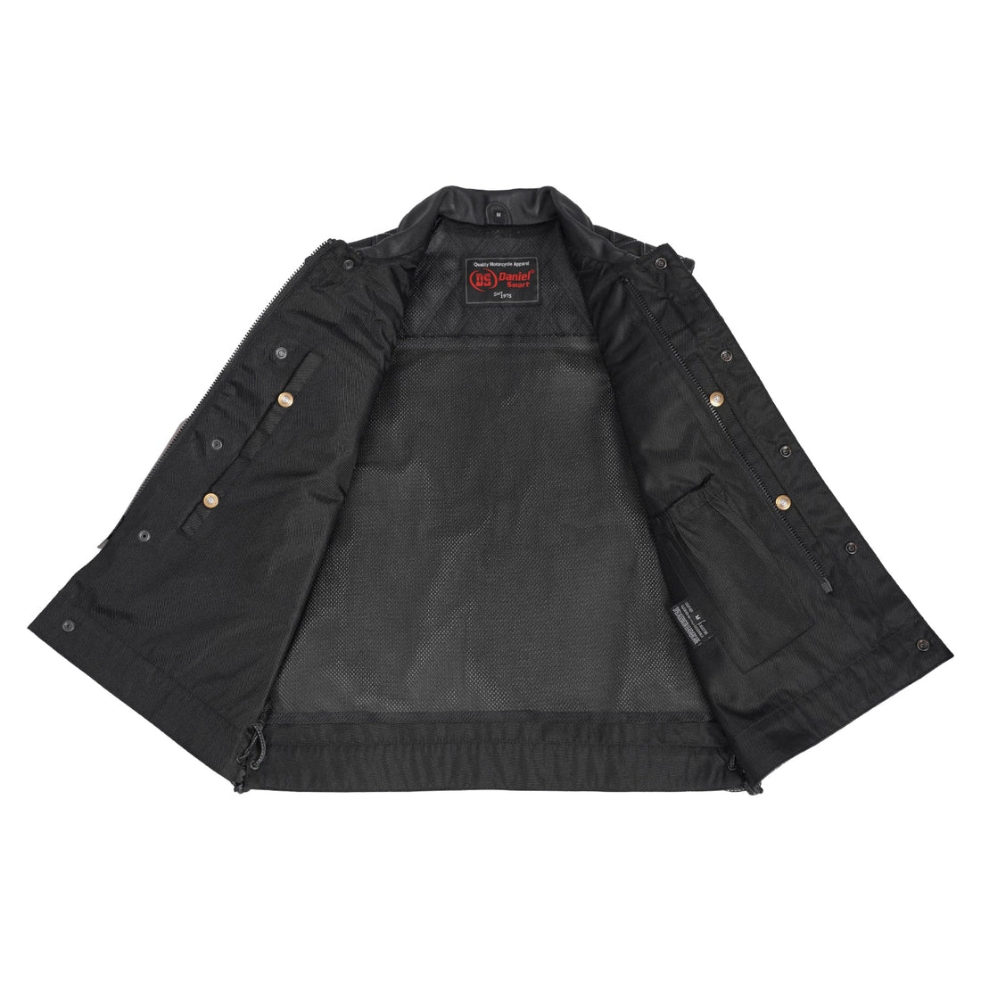 Gray Gunner – Men’s Leather and Denim Vest