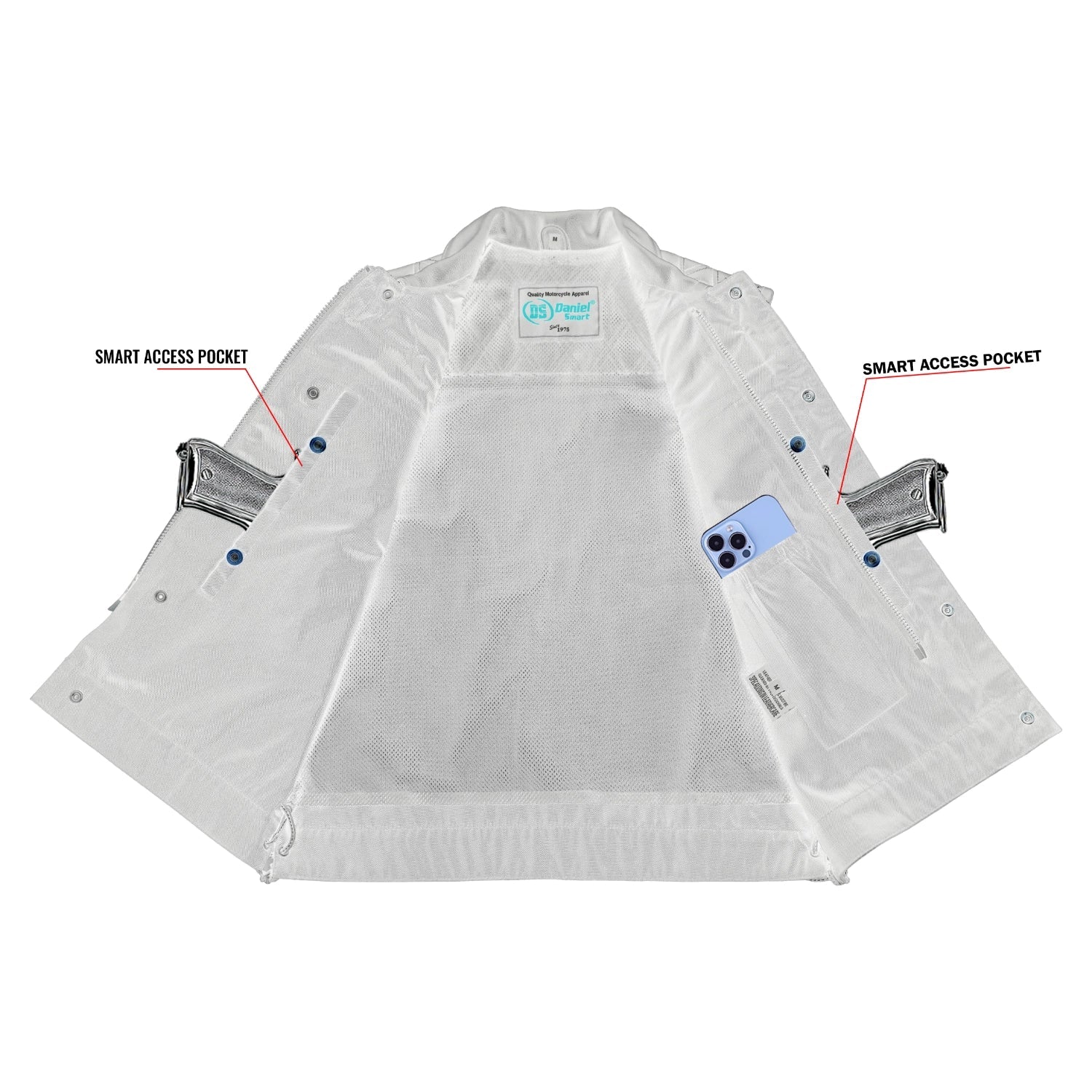 Gray Gunner – Men’s Leather and Denim Vest