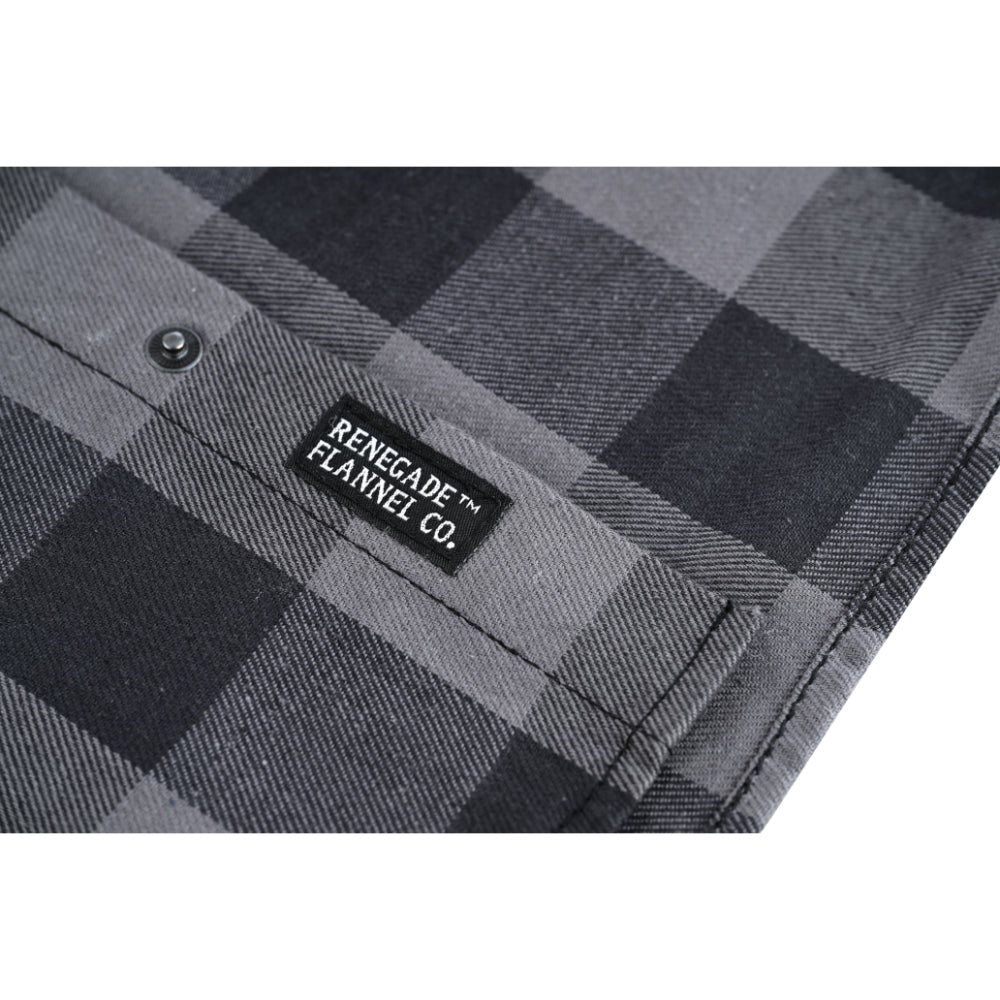 Men’s Gray Black Sleeveless Flannel LVAD Gear Flannel