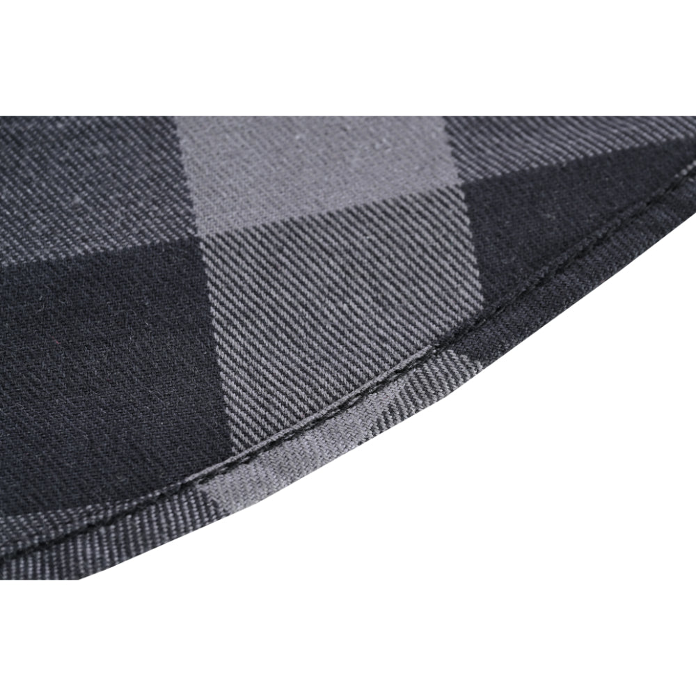Men’s Gray Black Sleeveless Flannel LVAD Gear Flannel