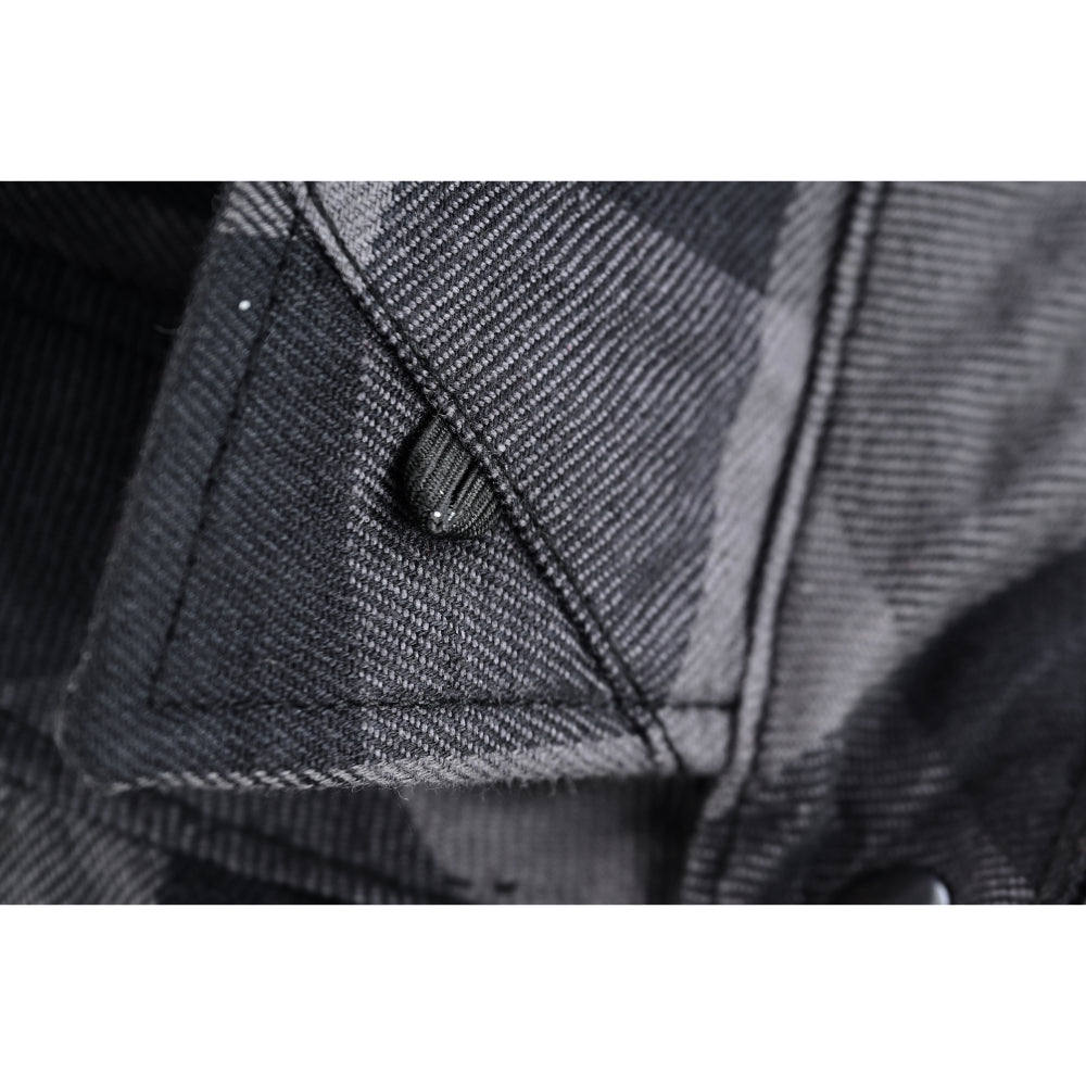 Men’s Gray Black Sleeveless Flannel LVAD Gear Flannel