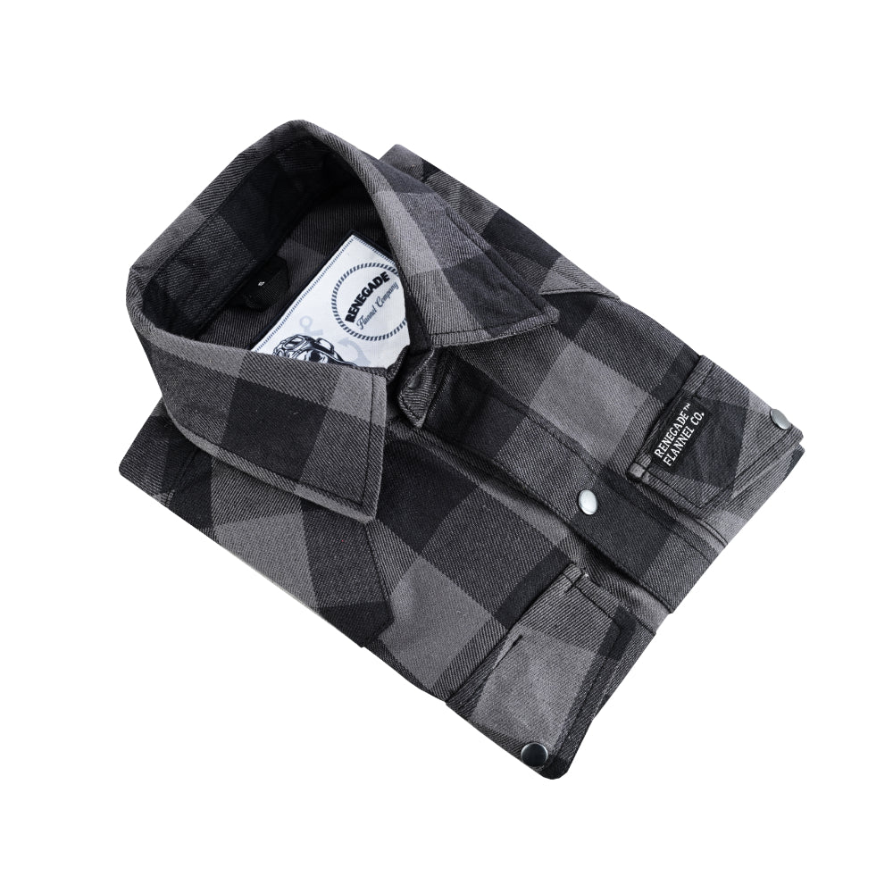 Men’s Gray Black Sleeveless Flannel LVAD Gear Flannel
