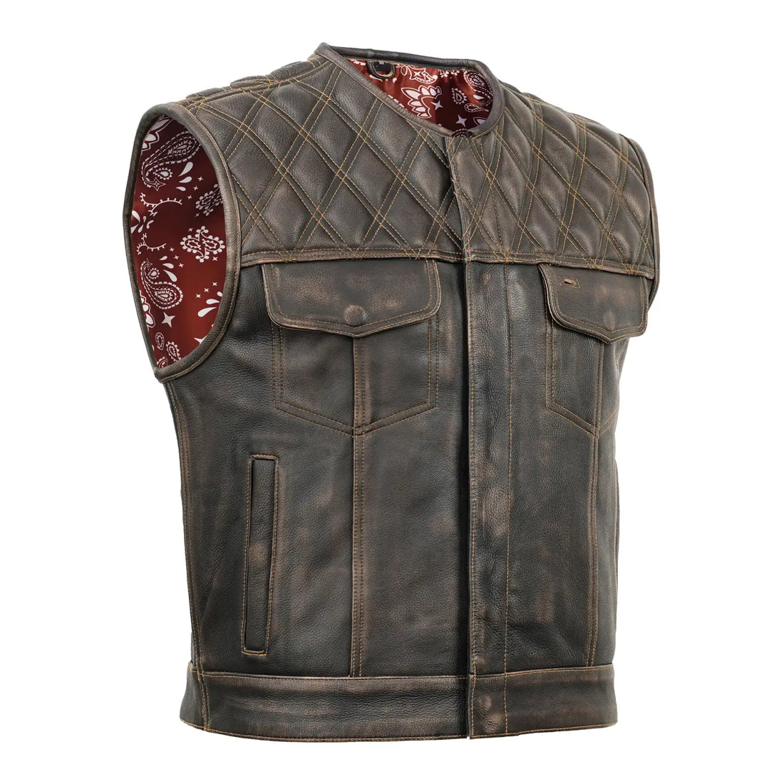Harley Knight - Summer Spark Lowside Men's Leather Vest