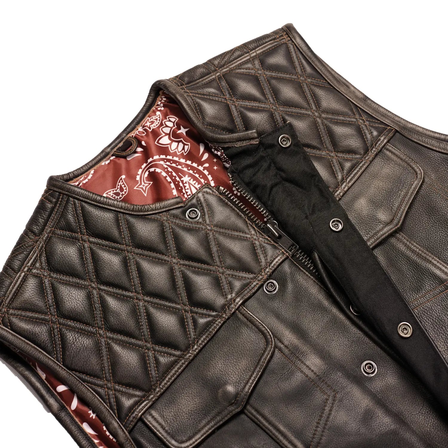 Harley Knight - Summer Spark Lowside Men's Leather Vest