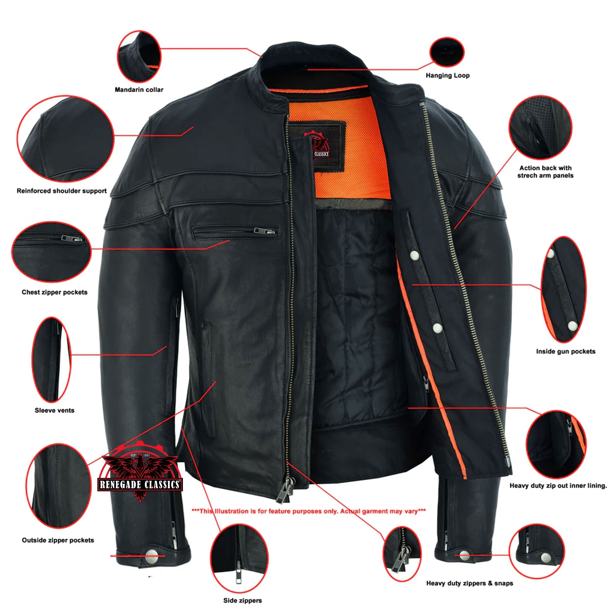 RC701TALL Men's Sporty Scooter Jacket - TALL