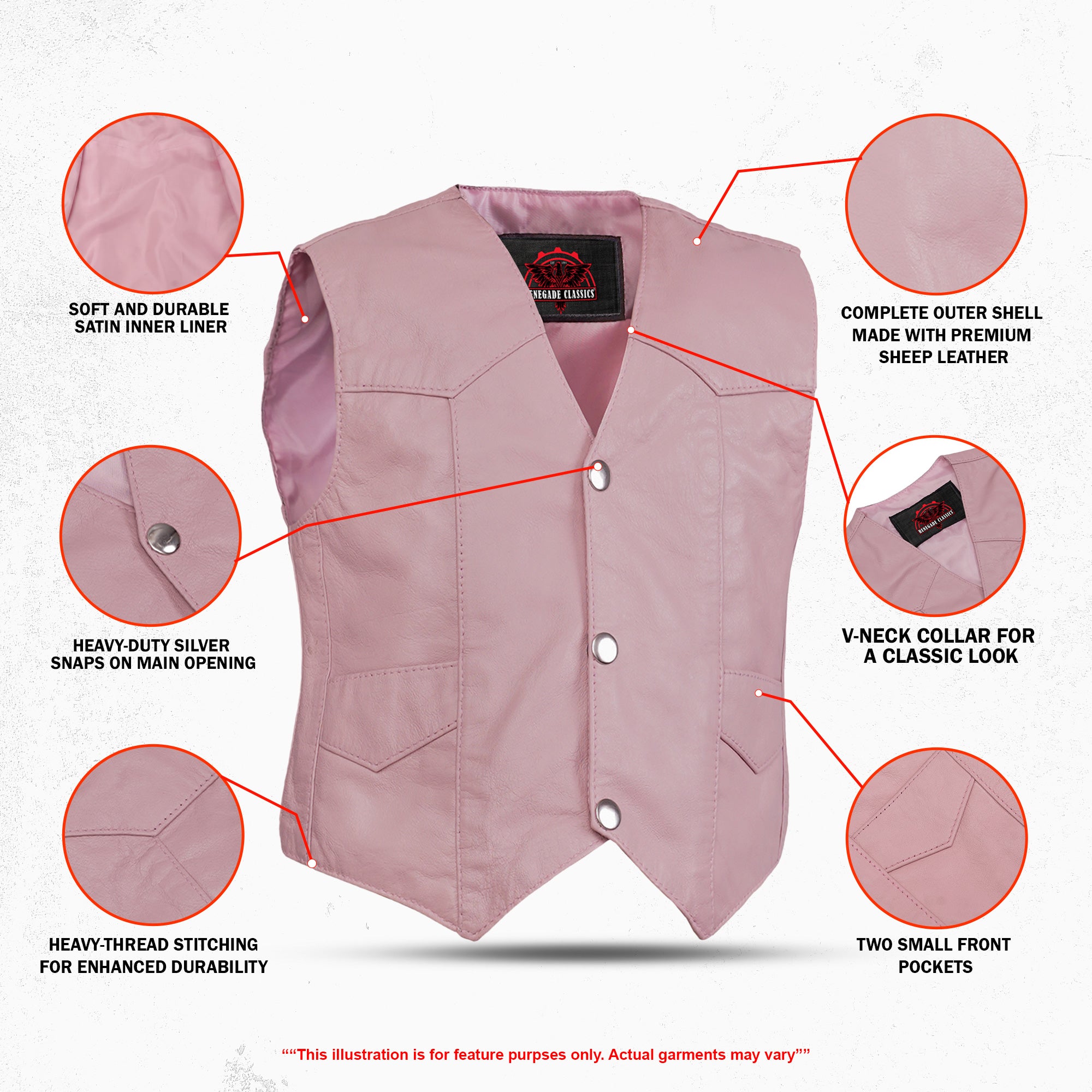 Hazel - Kid’s Leather Vest