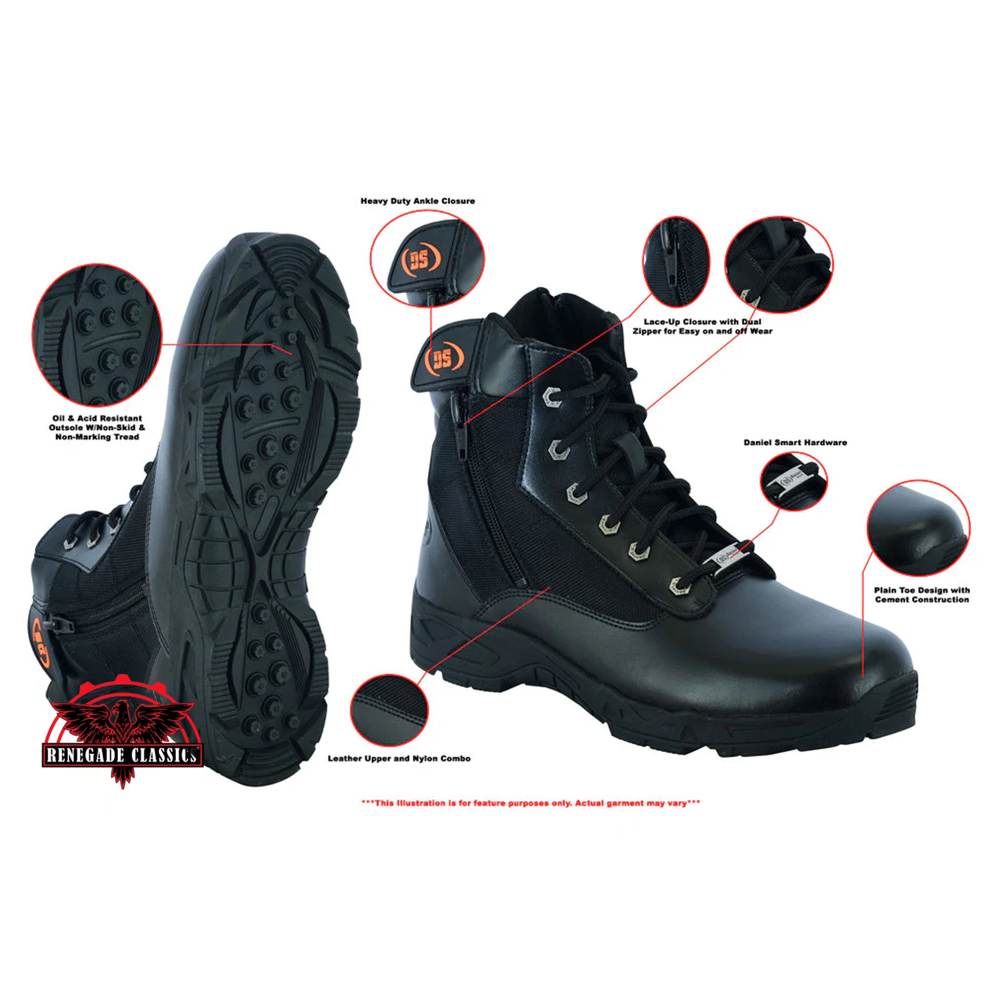 RC9781 Men's 6'' Tactical Boots