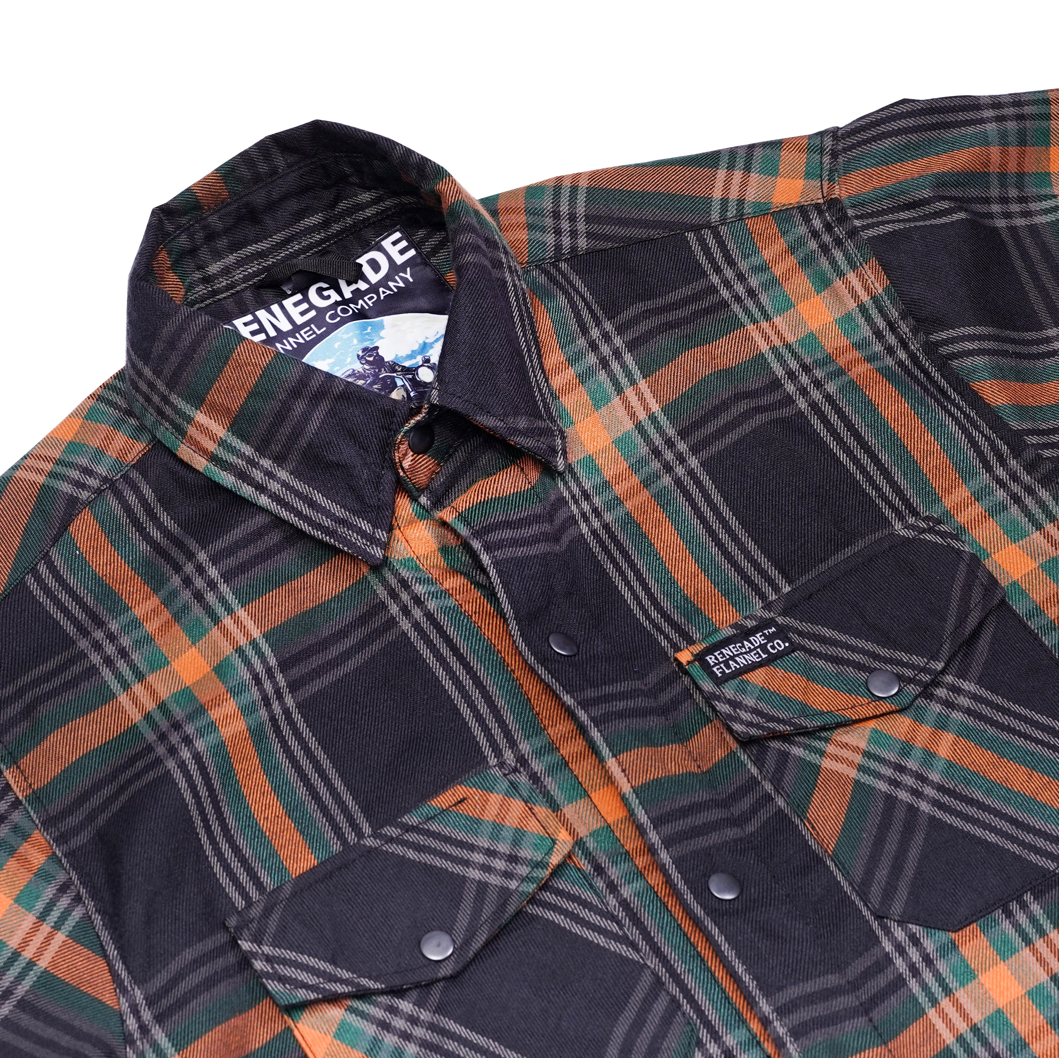 Journey Blue Men’s Blue and Green Flannel Shirt