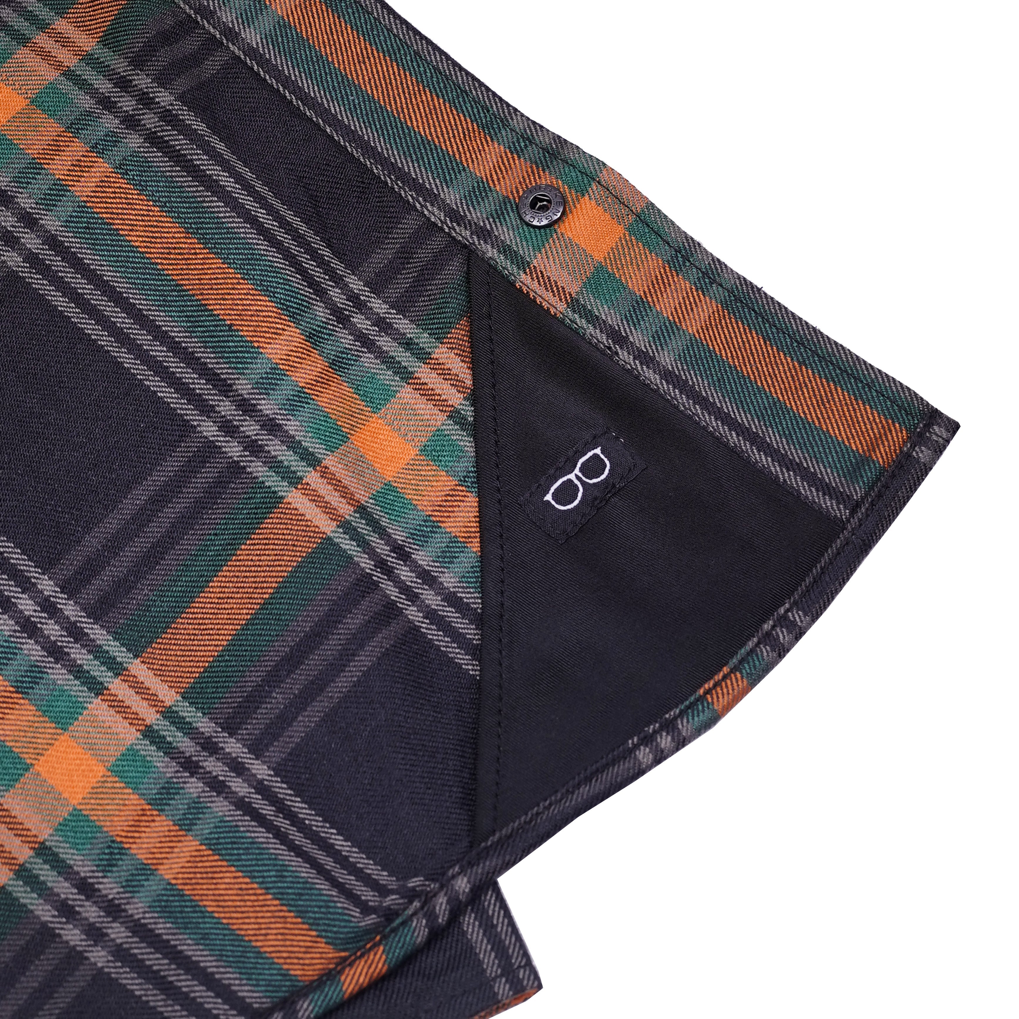 Journey Blue Men’s Blue and Green Flannel Shirt