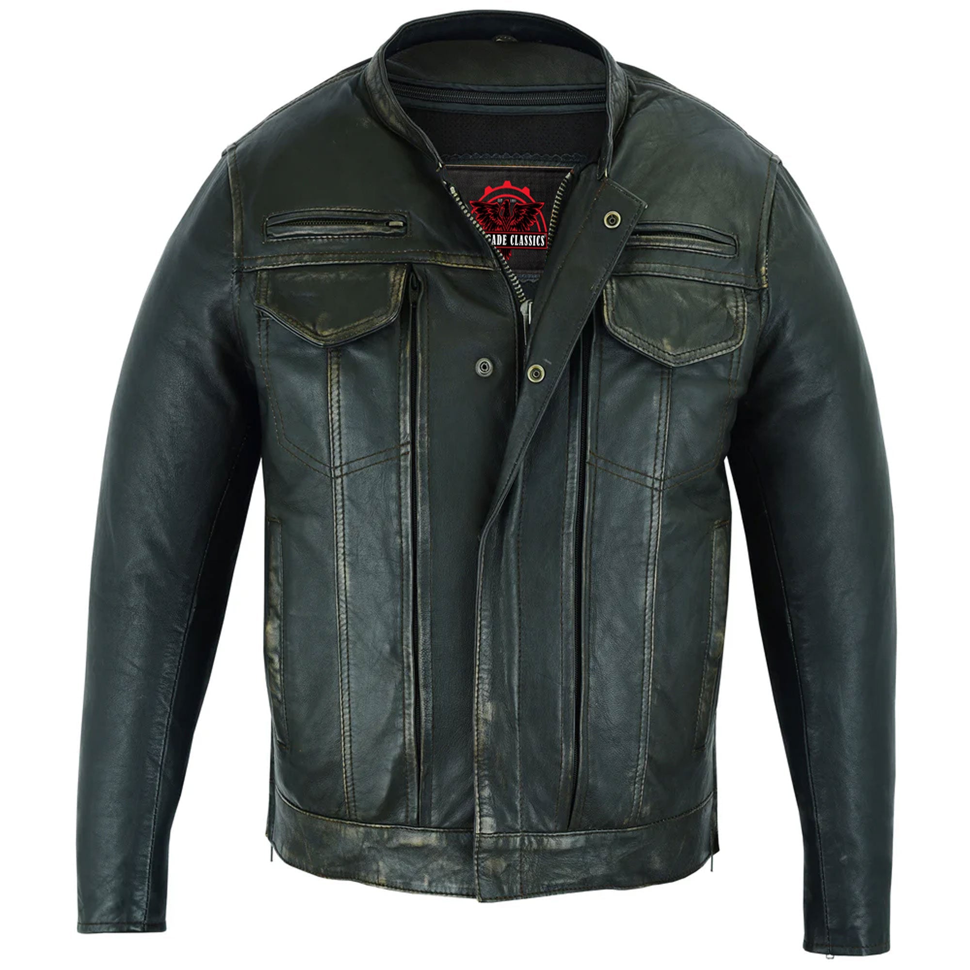 RC790 Men's Modern Utility Style Jacket in Lightweight Drum Dyed Dist