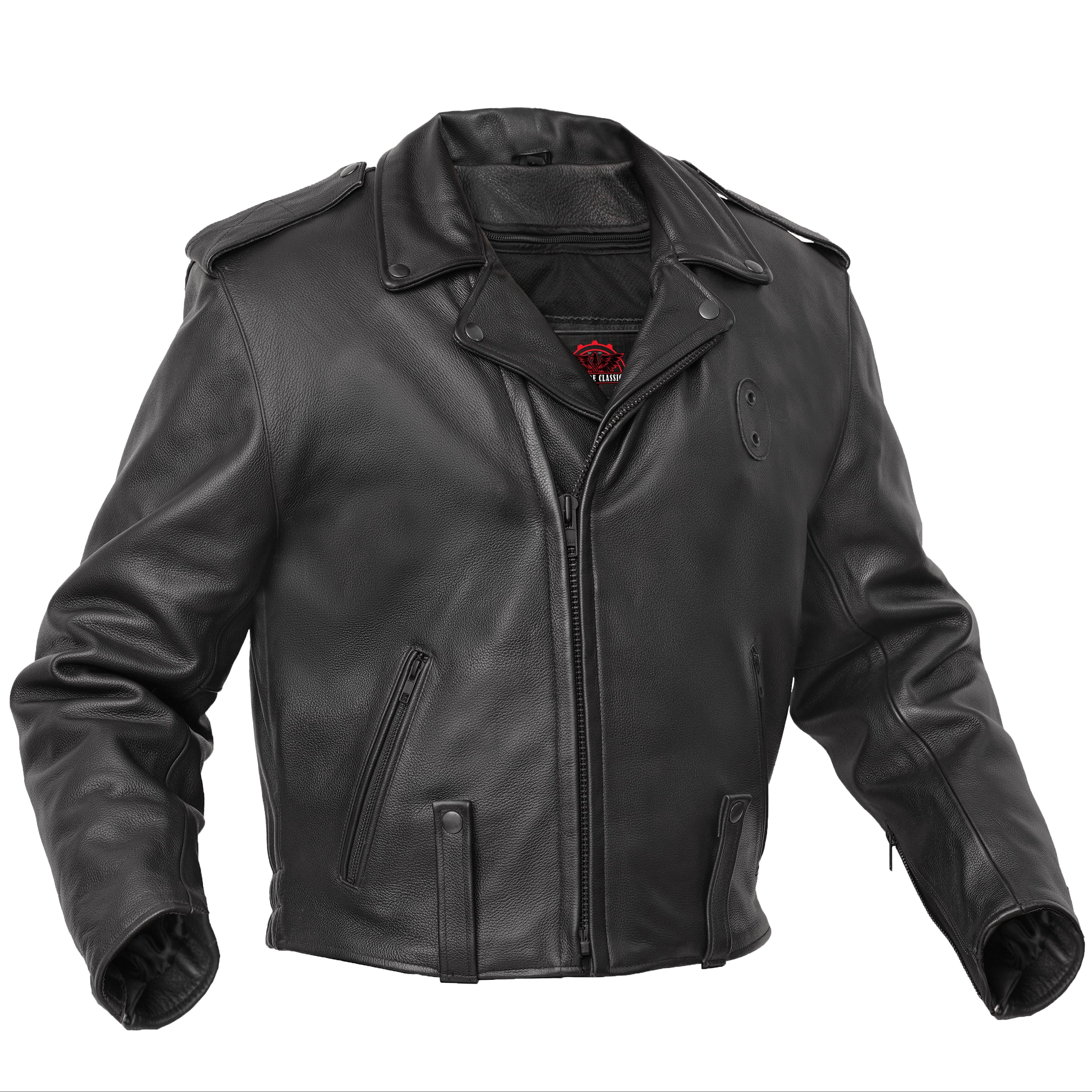 Law Line – Men’s Leather Motorcycle Jacket