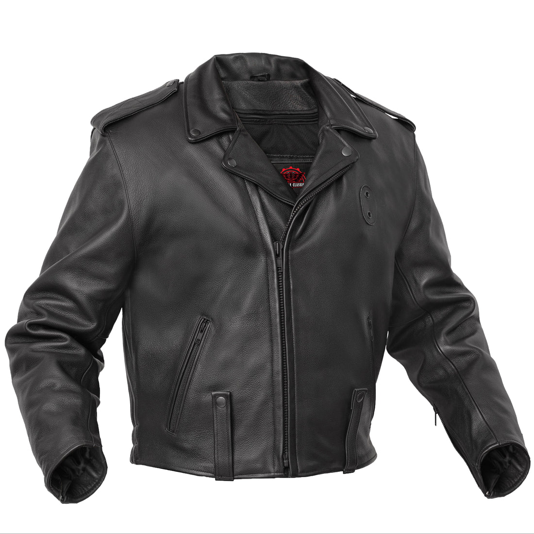 Law Line – Men’s Leather Motorcycle Jacket