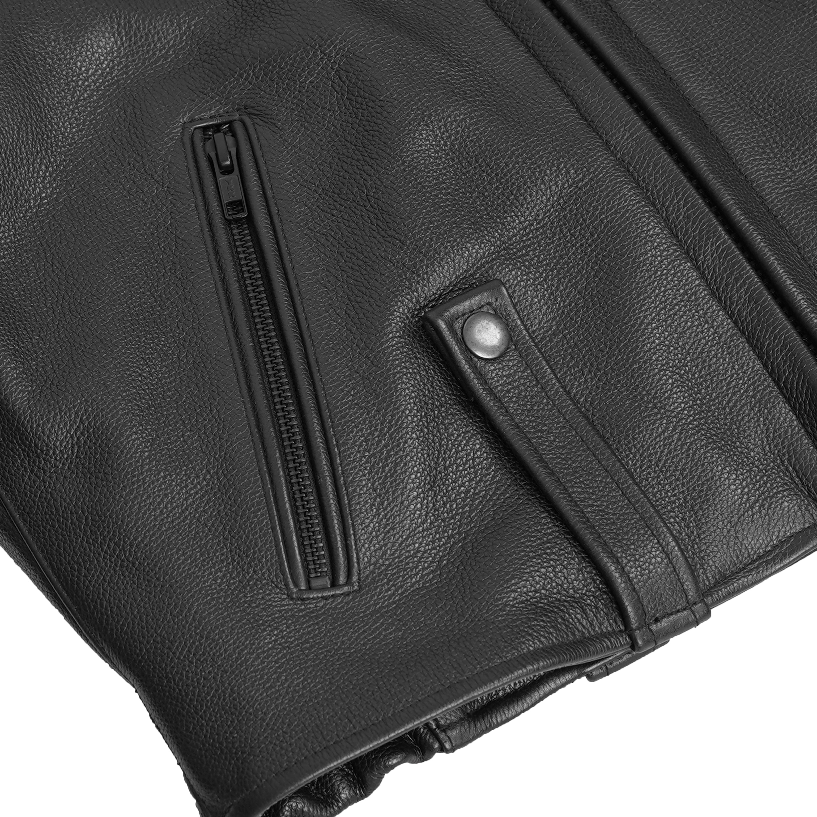 Law Line – Men’s Leather Motorcycle Jacket