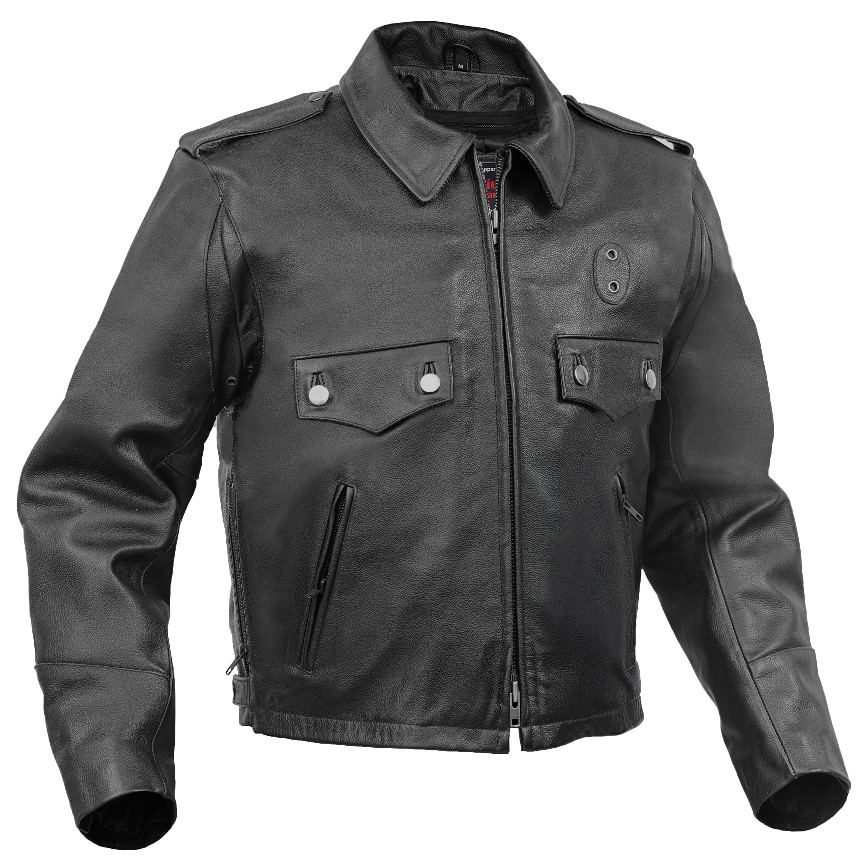 Line Hard – Men’s Leather Motorcycle Jacket