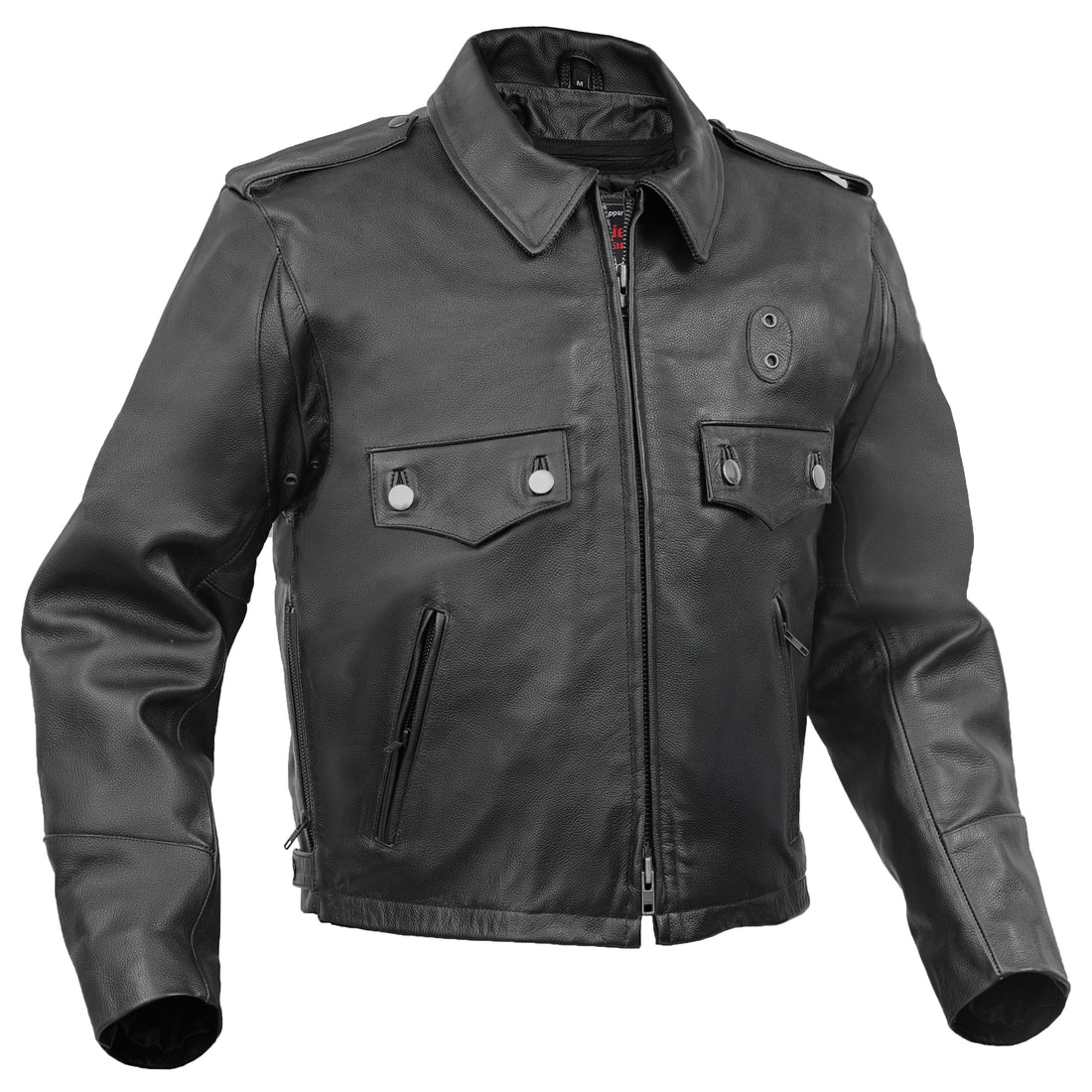 Line Hard – Men’s Leather Motorcycle Jacket