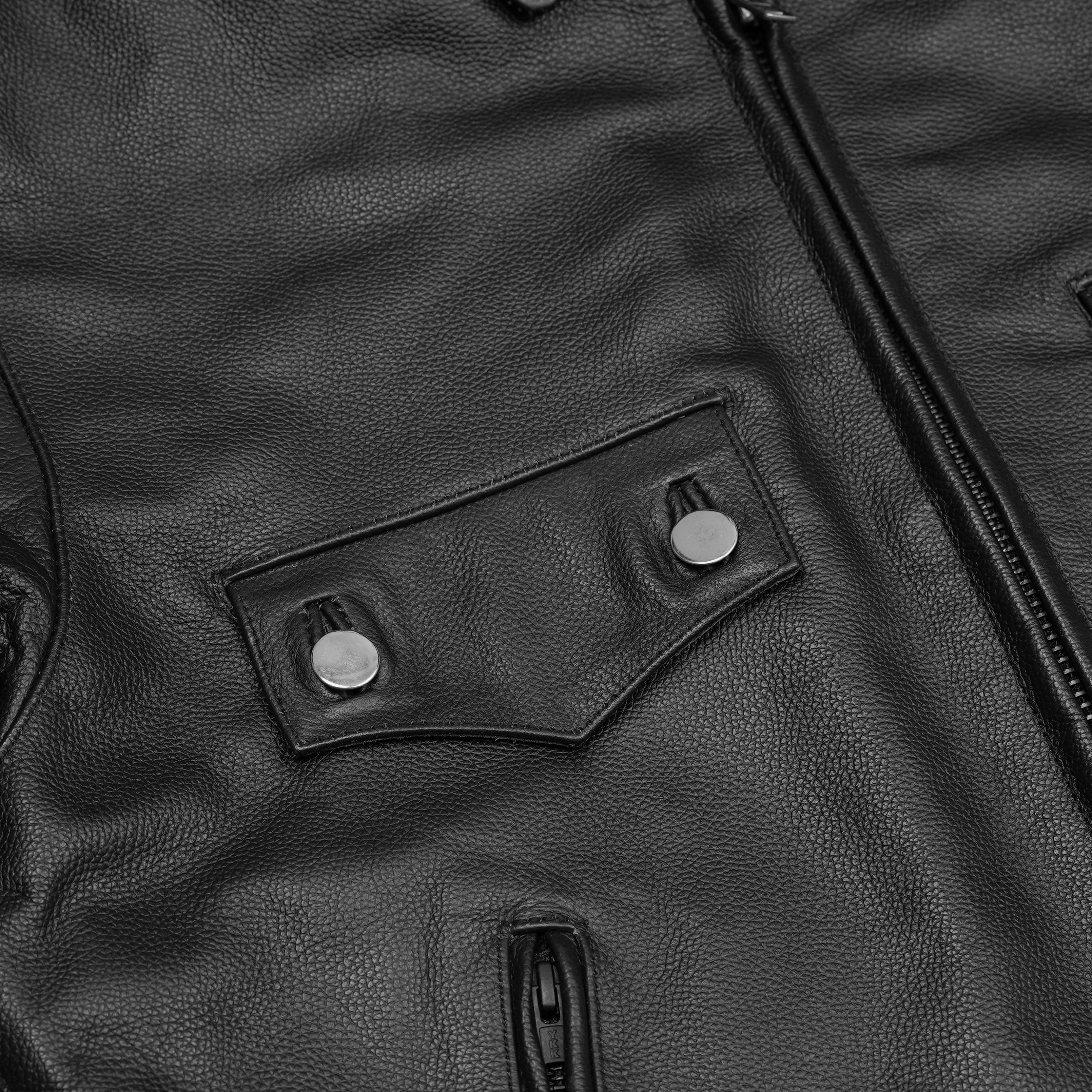 Line Hard – Men’s Leather Motorcycle Jacket