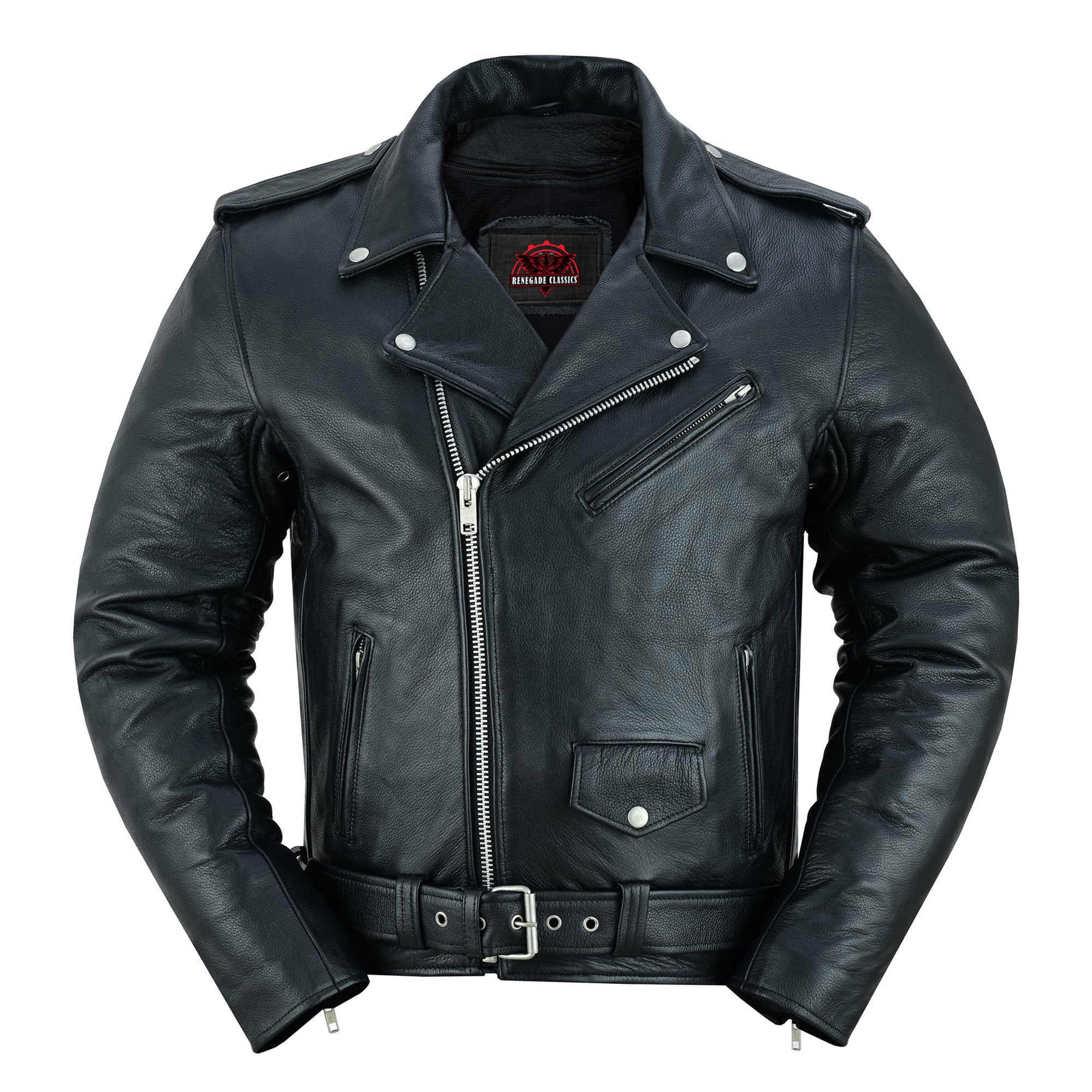 RC732 Men's Premium Classic Plain Side Police Style Jacket