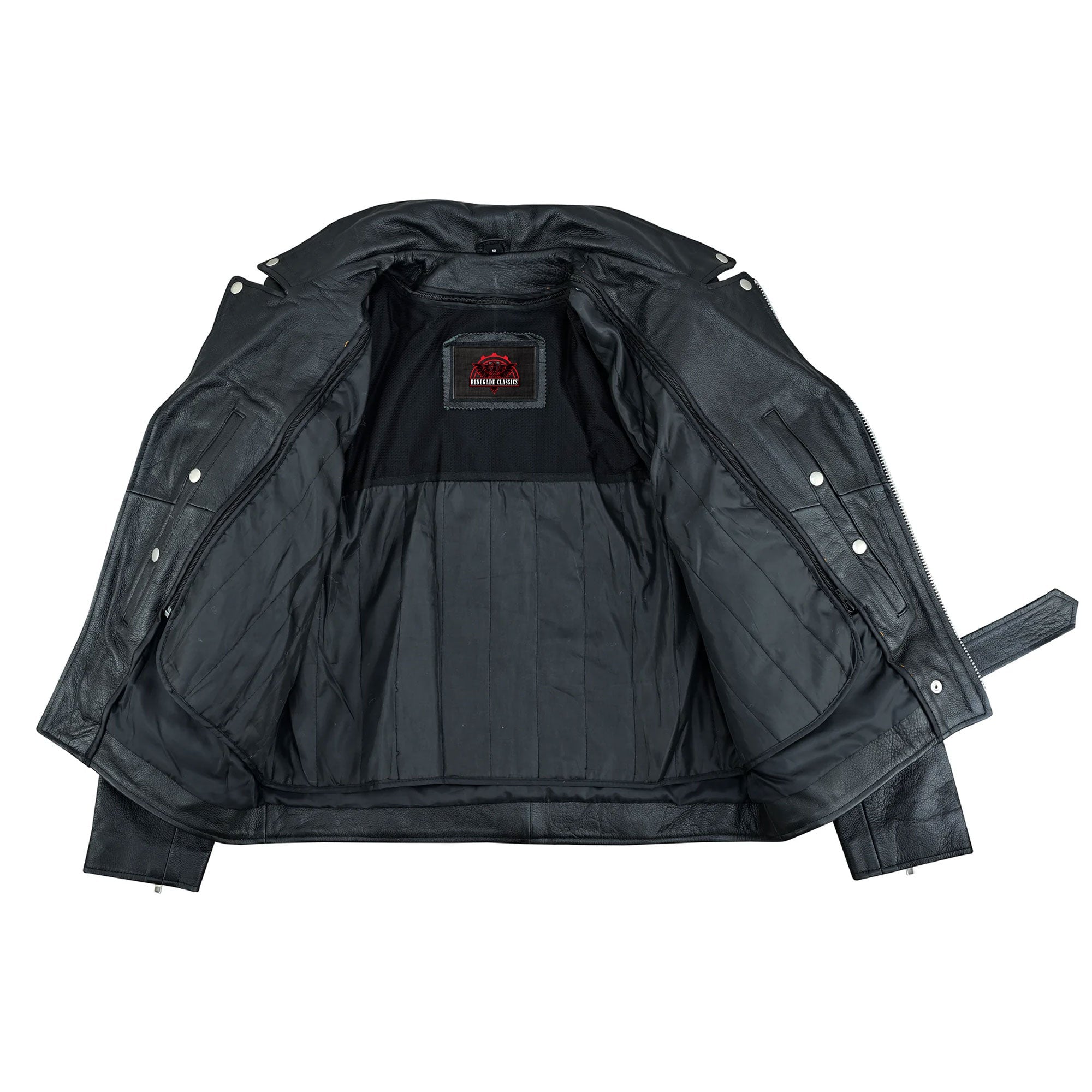 RC732 Men's Premium Classic Plain Side Police Style Jacket