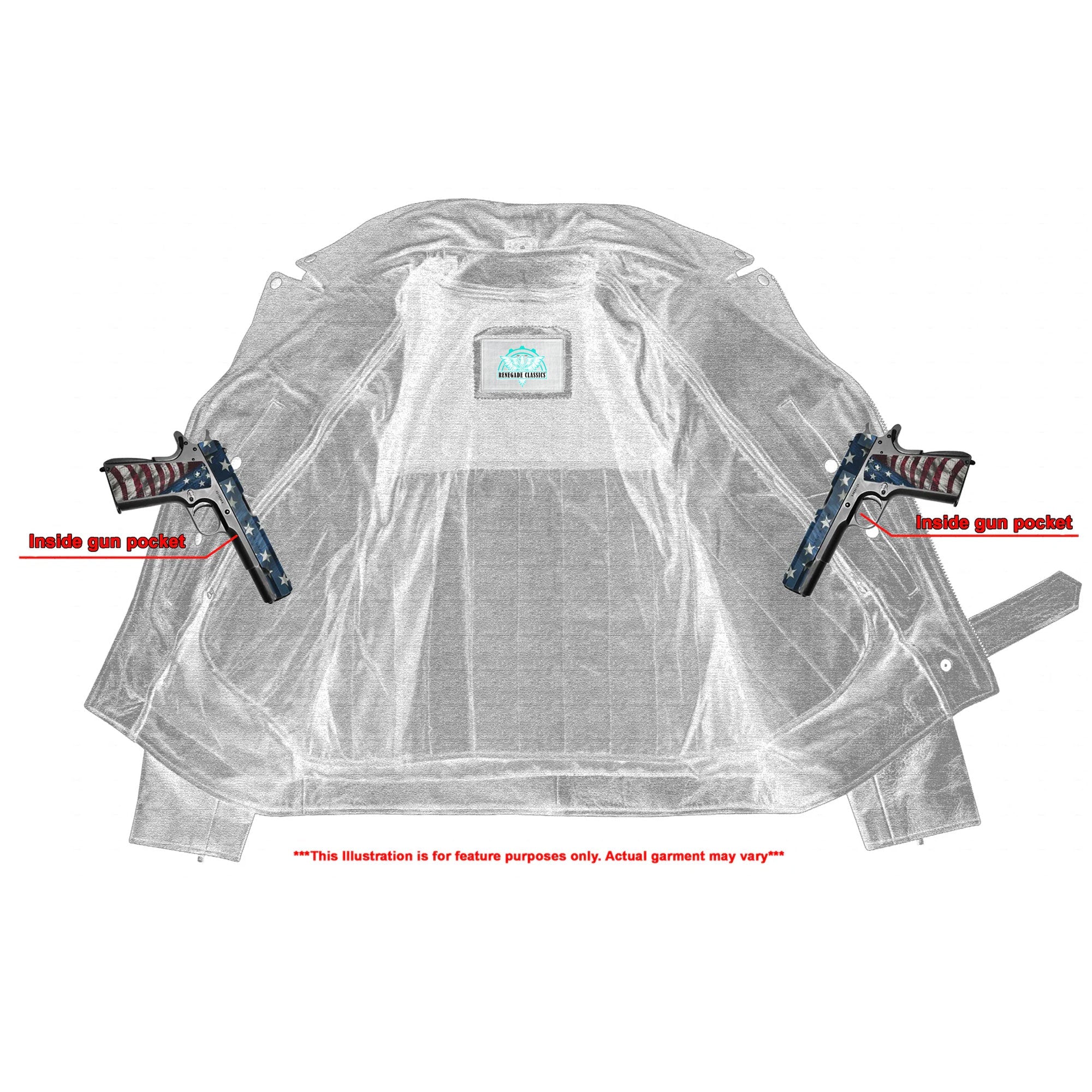 RC732 Men's Premium Classic Plain Side Police Style Jacket