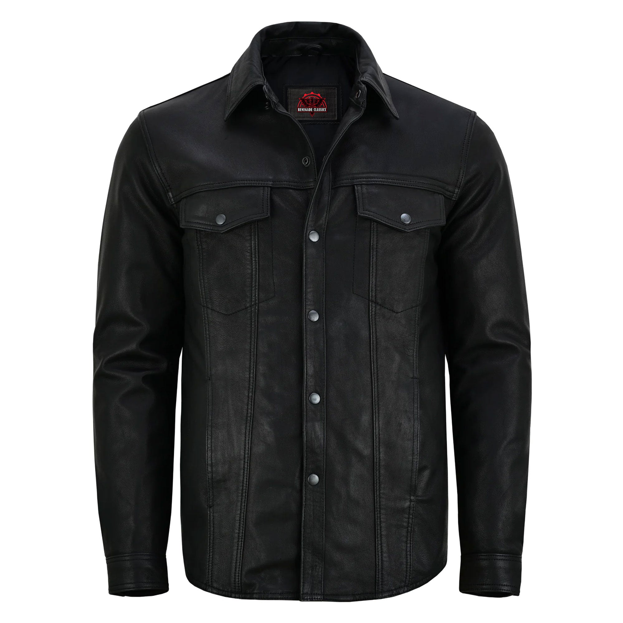 RC770 Men's Premium Lightweight Leather Shirt