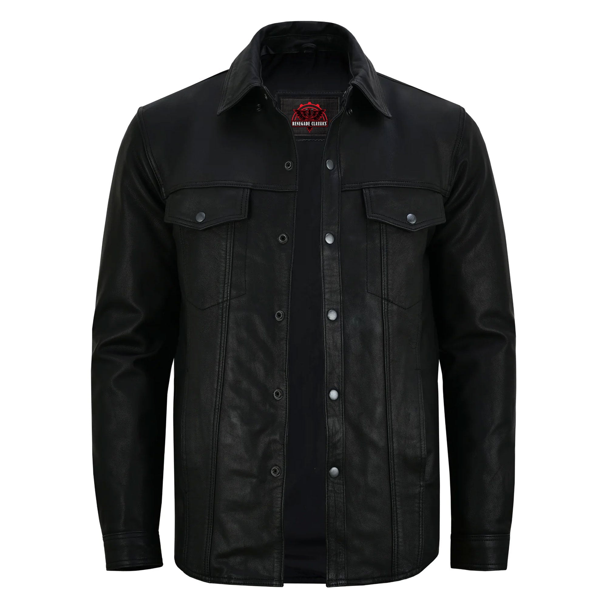 RC770 Men's Premium Lightweight Leather Shirt