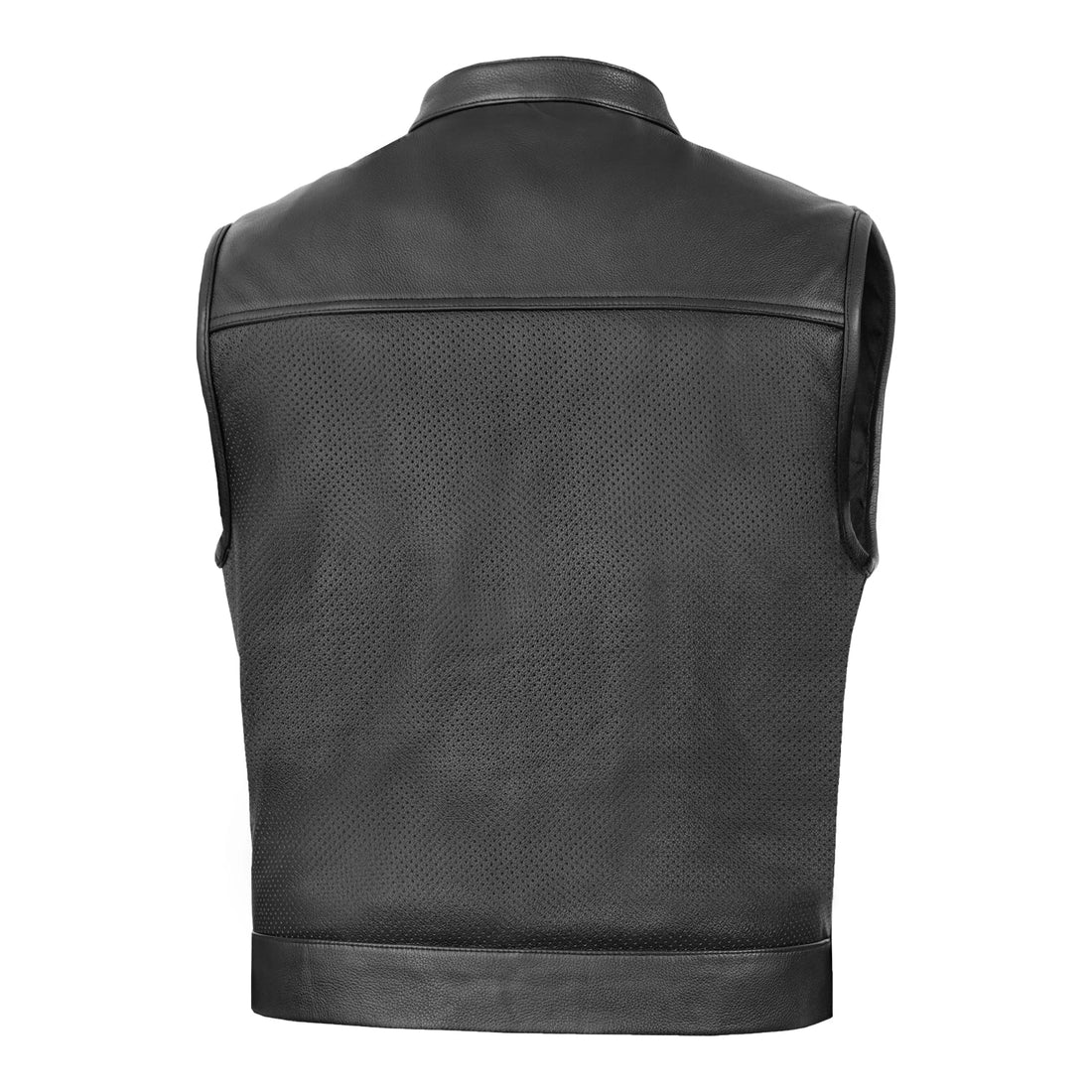 Mile Maker – Men’s Leather Motorcycle Vest
