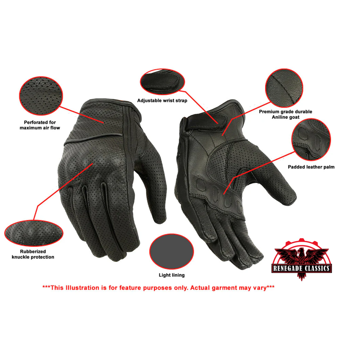RC86 Women's Perforated Sporty Glove