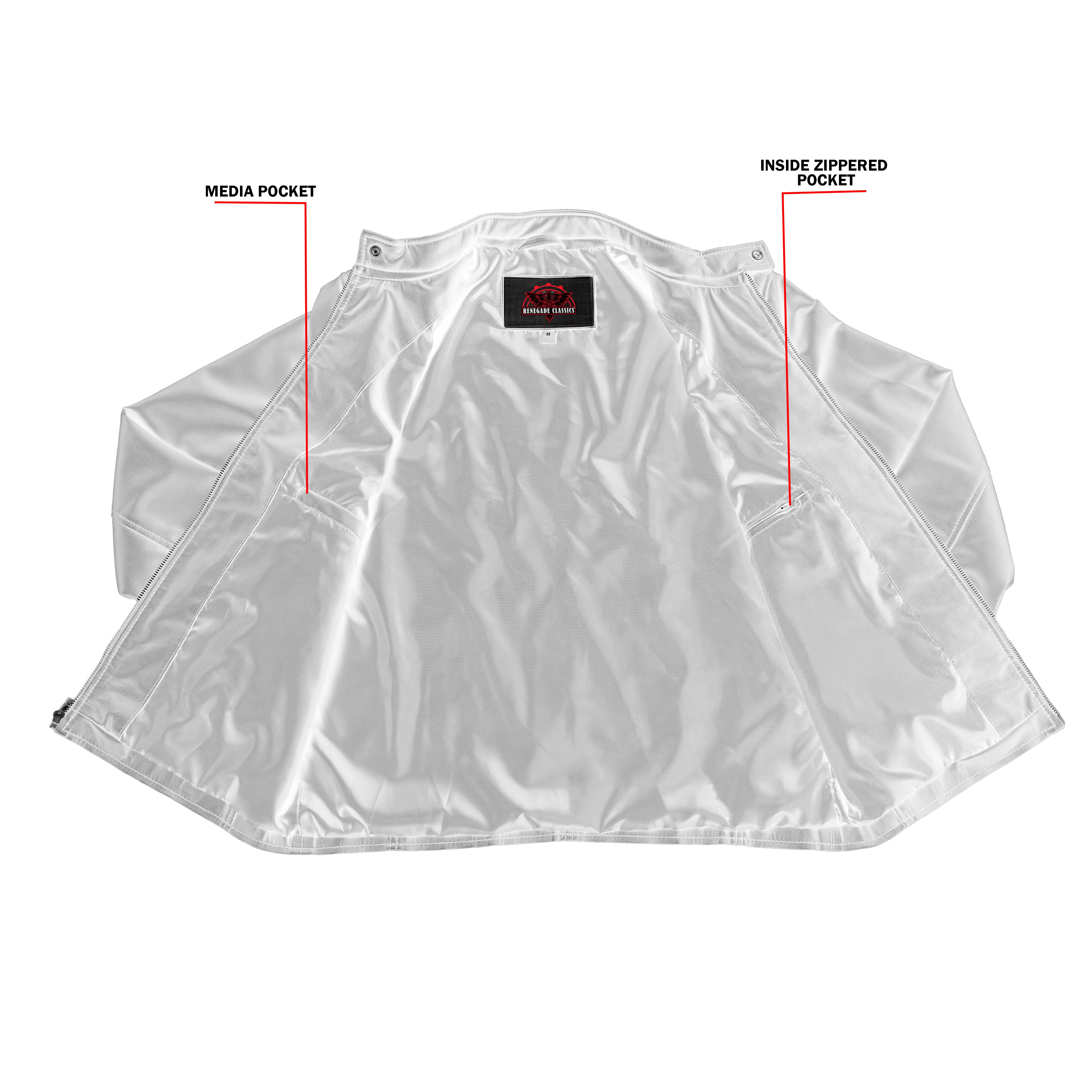 Nyrox – Mens Faux Leather Motorcycle Jacket