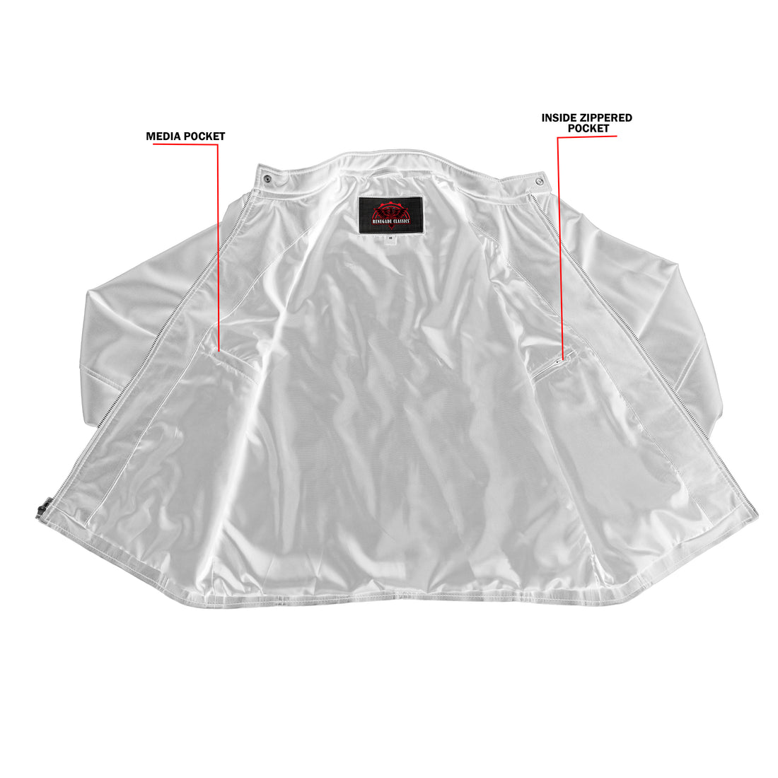 Nyrox – Mens Faux Leather Motorcycle Jacket