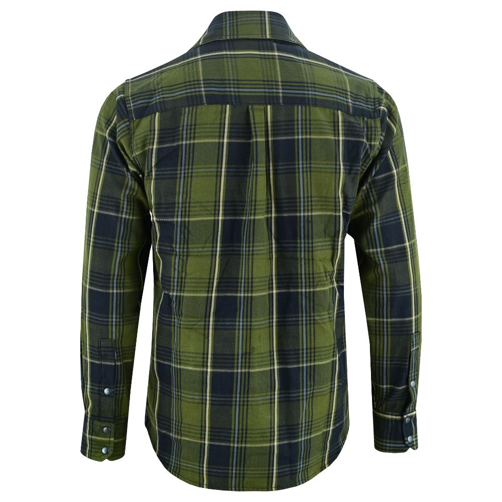 Men's Green Flannel Shirt LVAD Gear Flannel
