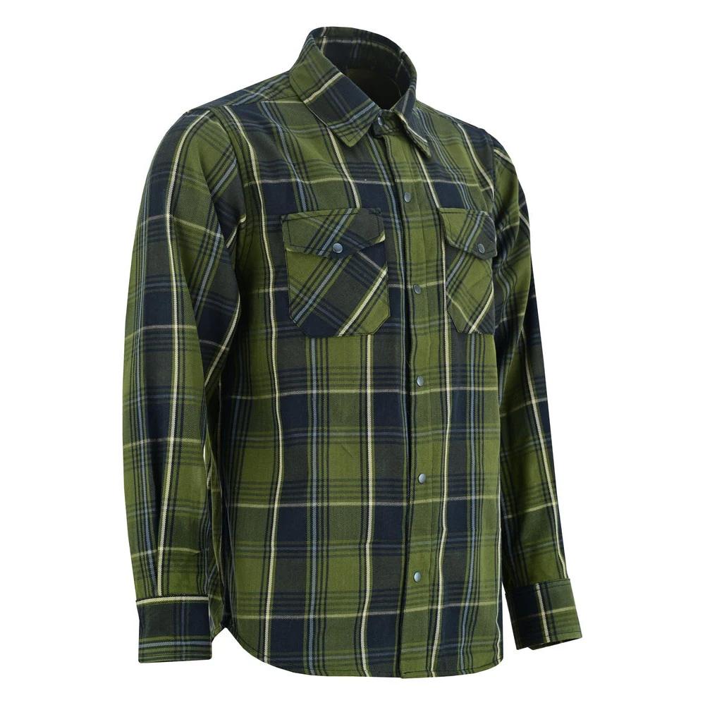 Men's Green Flannel Shirt LVAD Gear Flannel