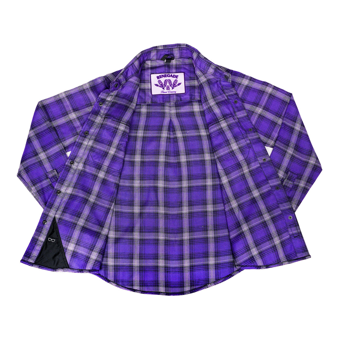 Purple Reign Women’s Purple and Gray Flannel Shirt