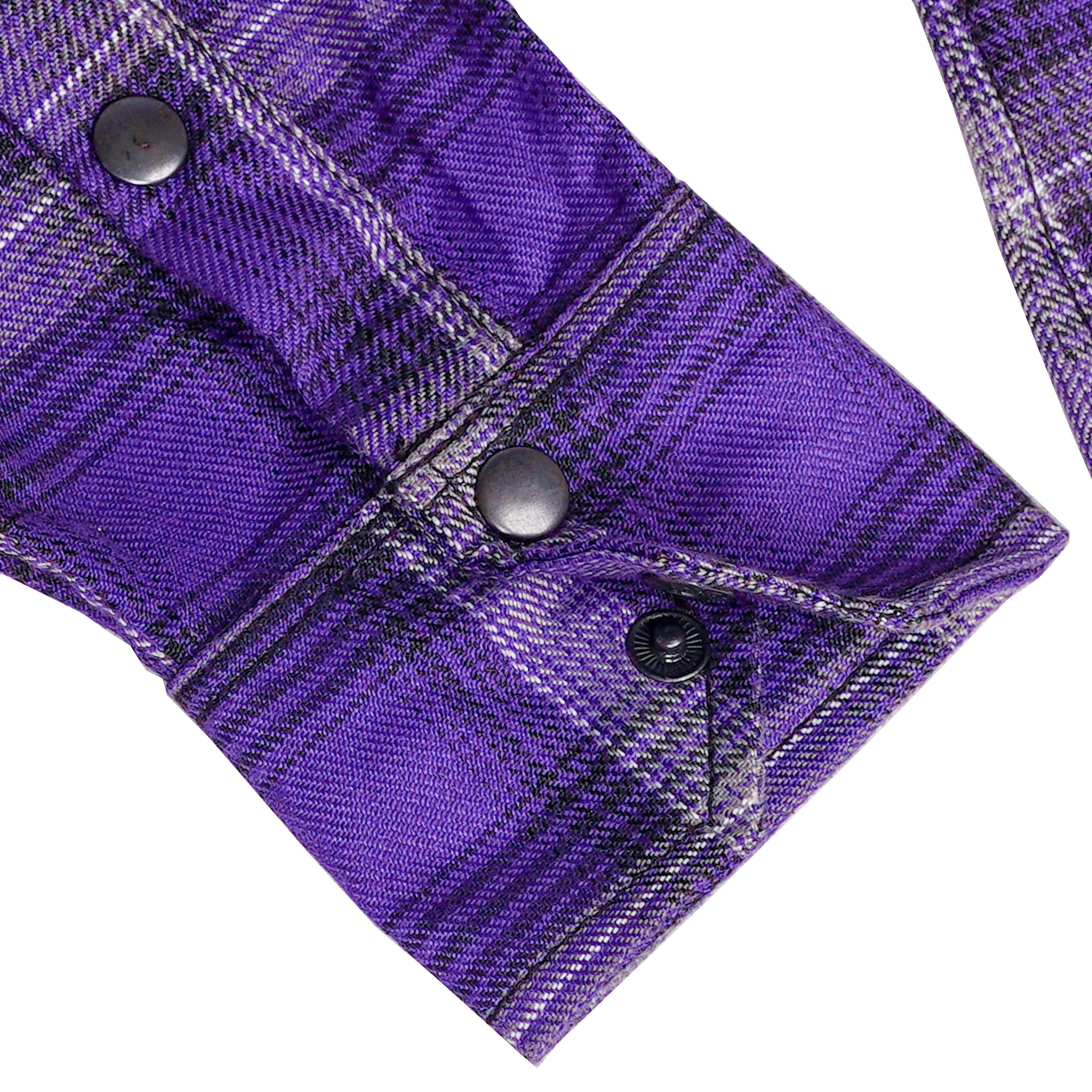 Purple Reign Women’s Purple and Gray Flannel Shirt