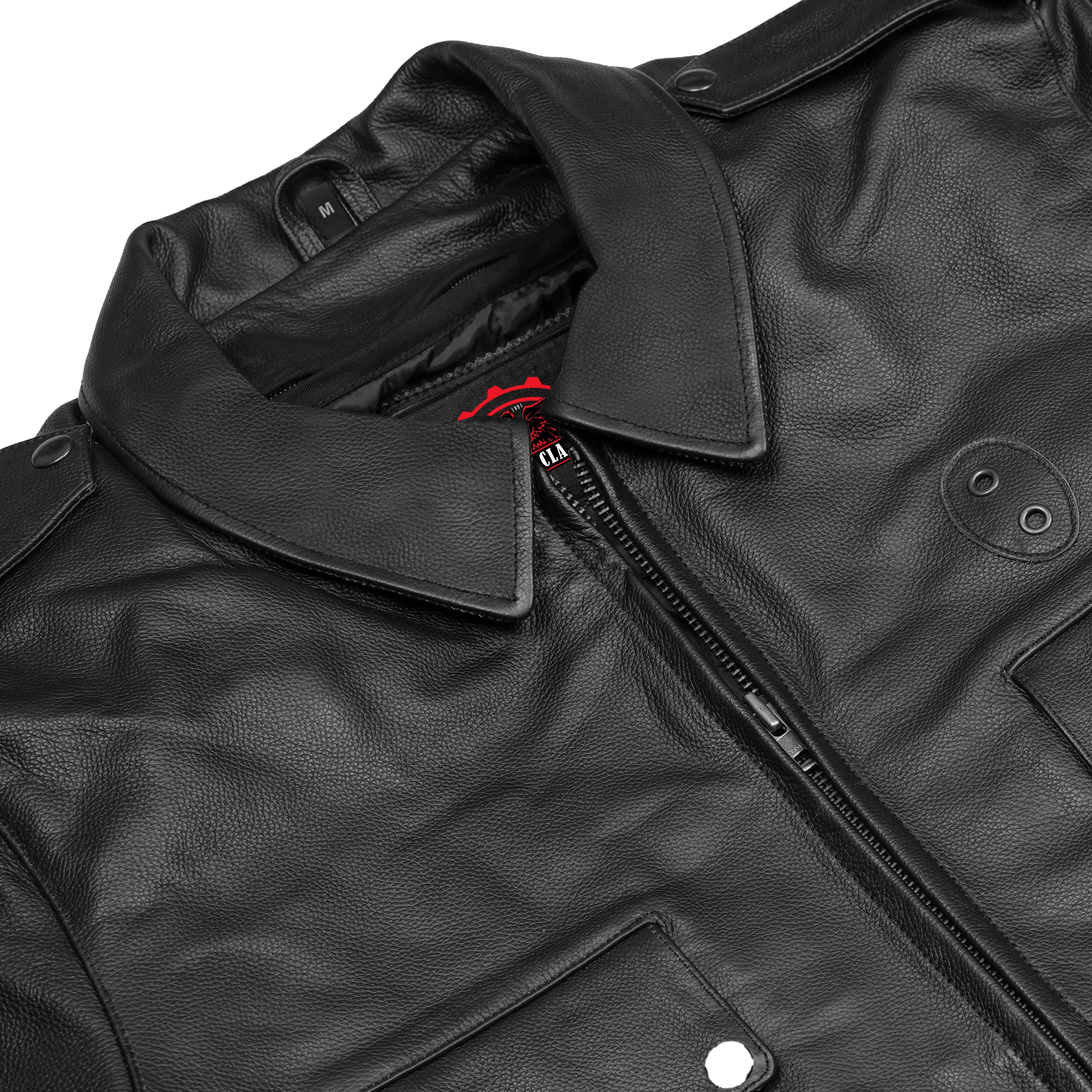 Raw Cope – Men’s Leather Motorcycle Jacket