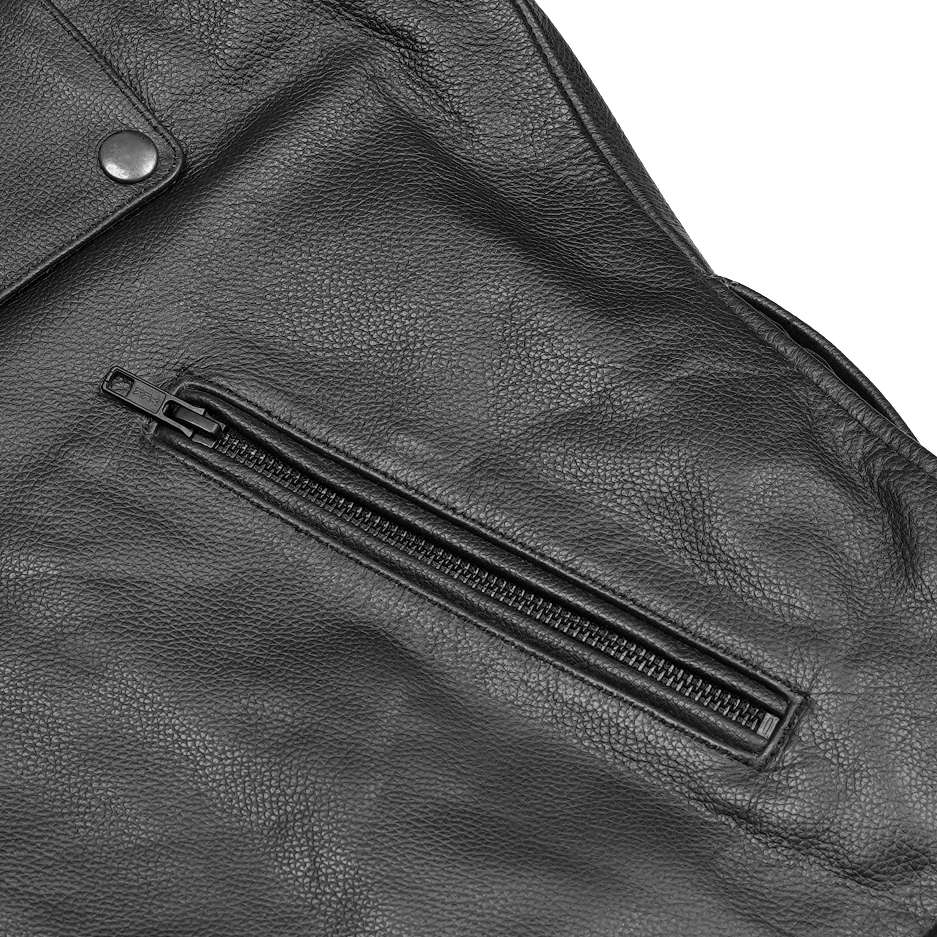 Raw Cope – Men’s Leather Motorcycle Jacket