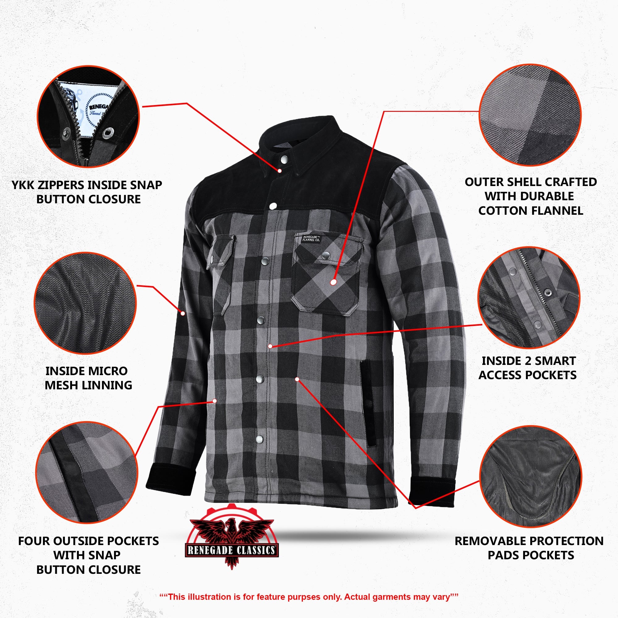 Gray Thread Men’s Flannel Shirt