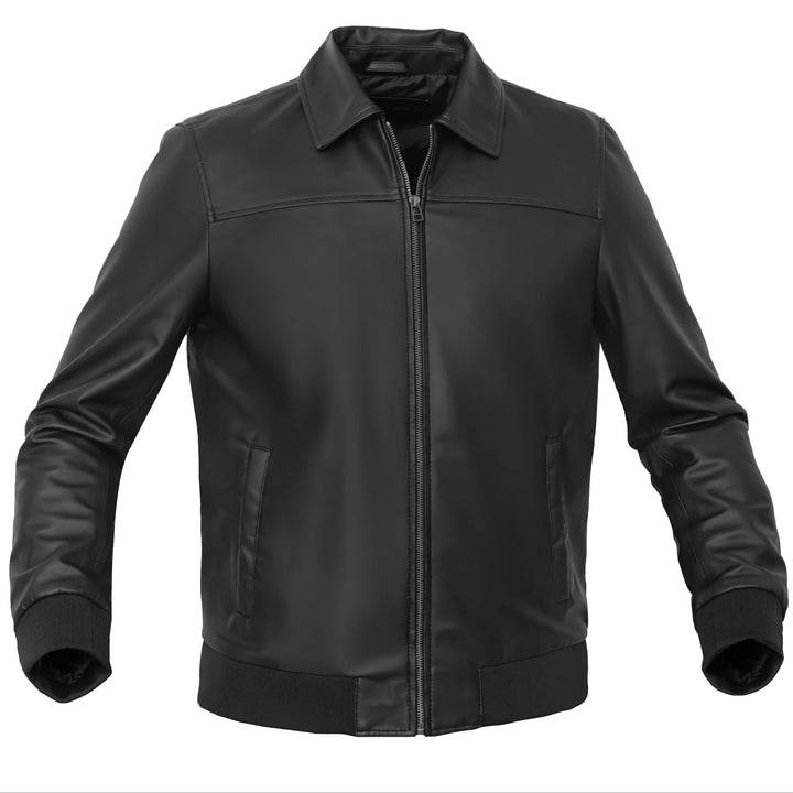 Ravven – Men’s Faux Leather Motorcycle Jacket