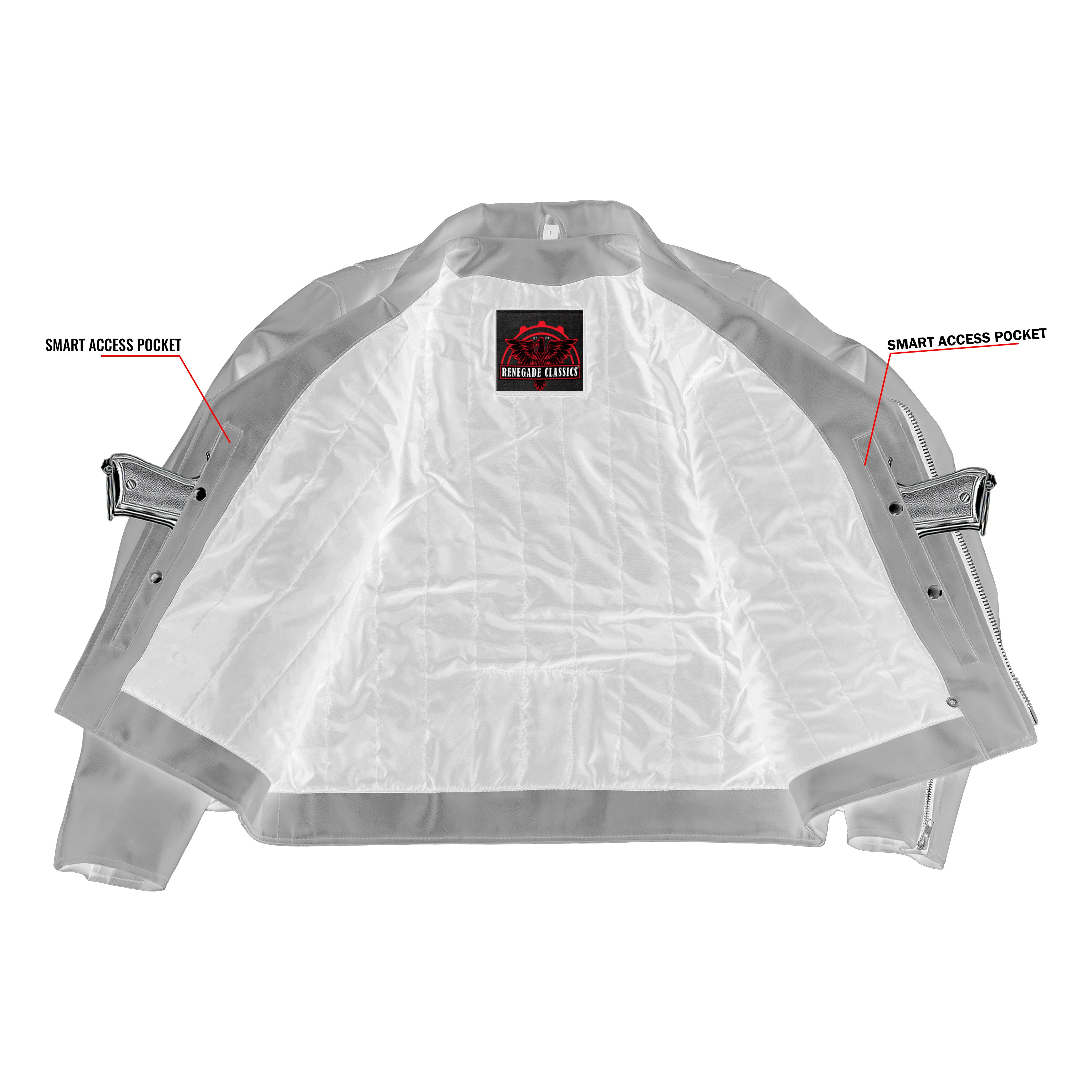 Reaper – Men’s Faux Leather Motorcycle Jacket