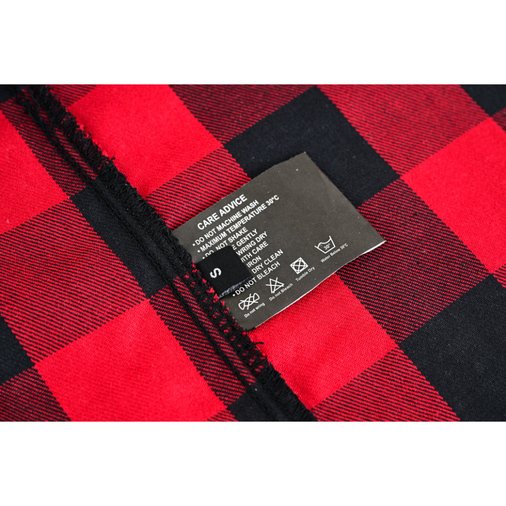 Men’s Red and Black Sleeveless Flannel LVAD Gear Flannel