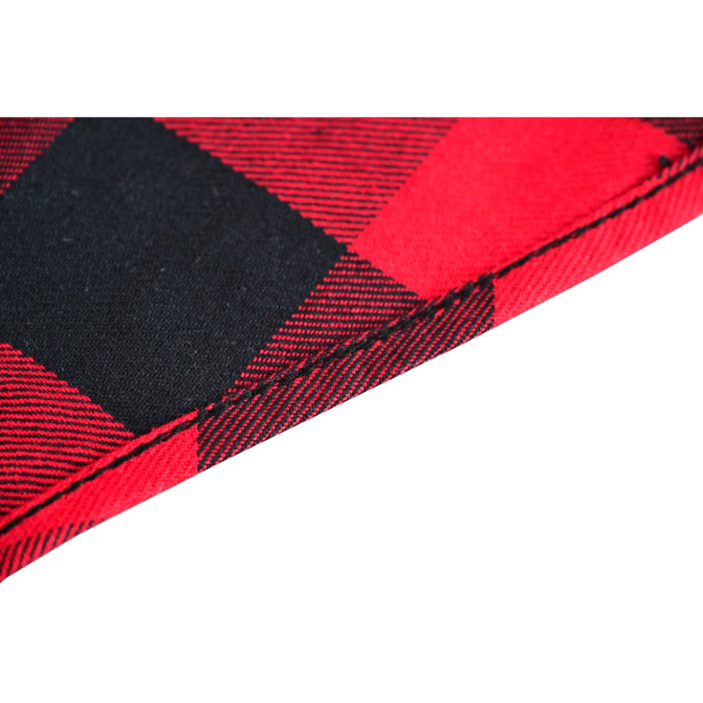 Men’s Red and Black Sleeveless Flannel LVAD Gear Flannel