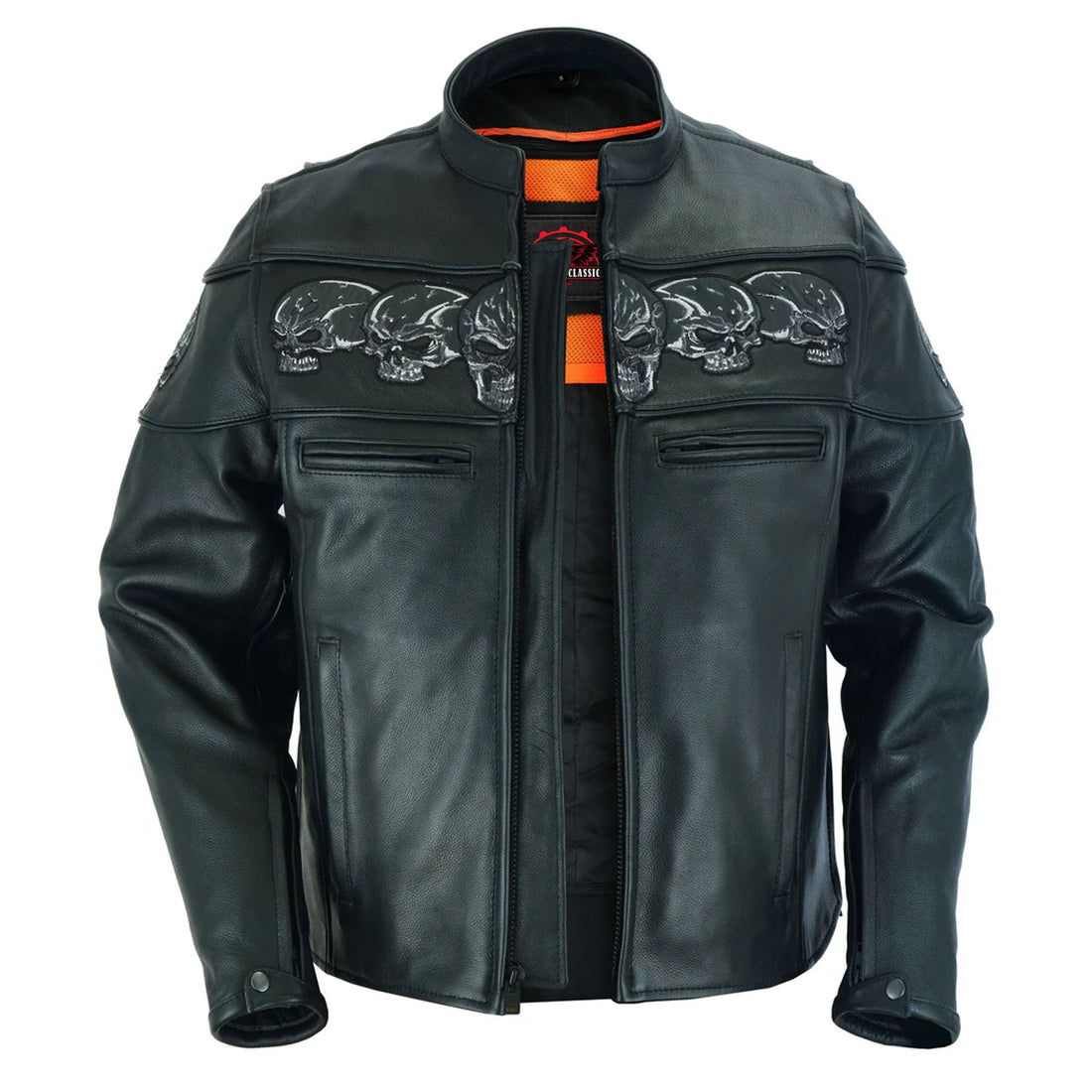 RC700 Men's Scooter Jacket w/Reflective Skulls
