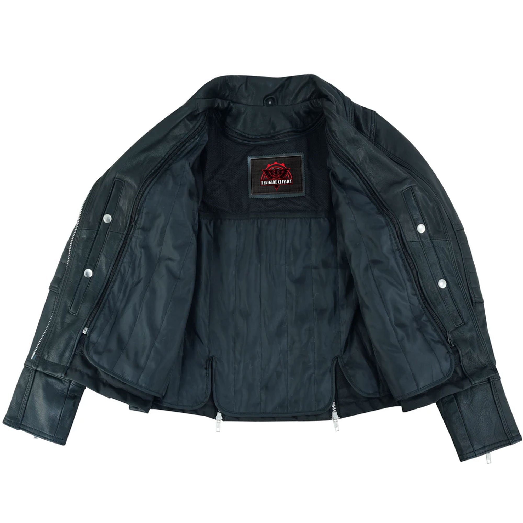 RC757 Men's Lightweight Drum Dyed Naked Lambskin Crossover Scooter Ja