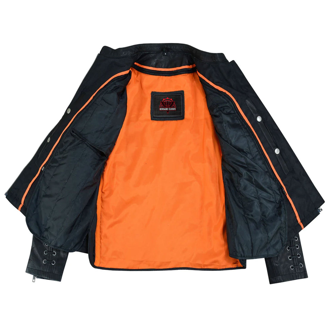 RC885 Women's Stylish Jacket with Grommet and Lacing Accents