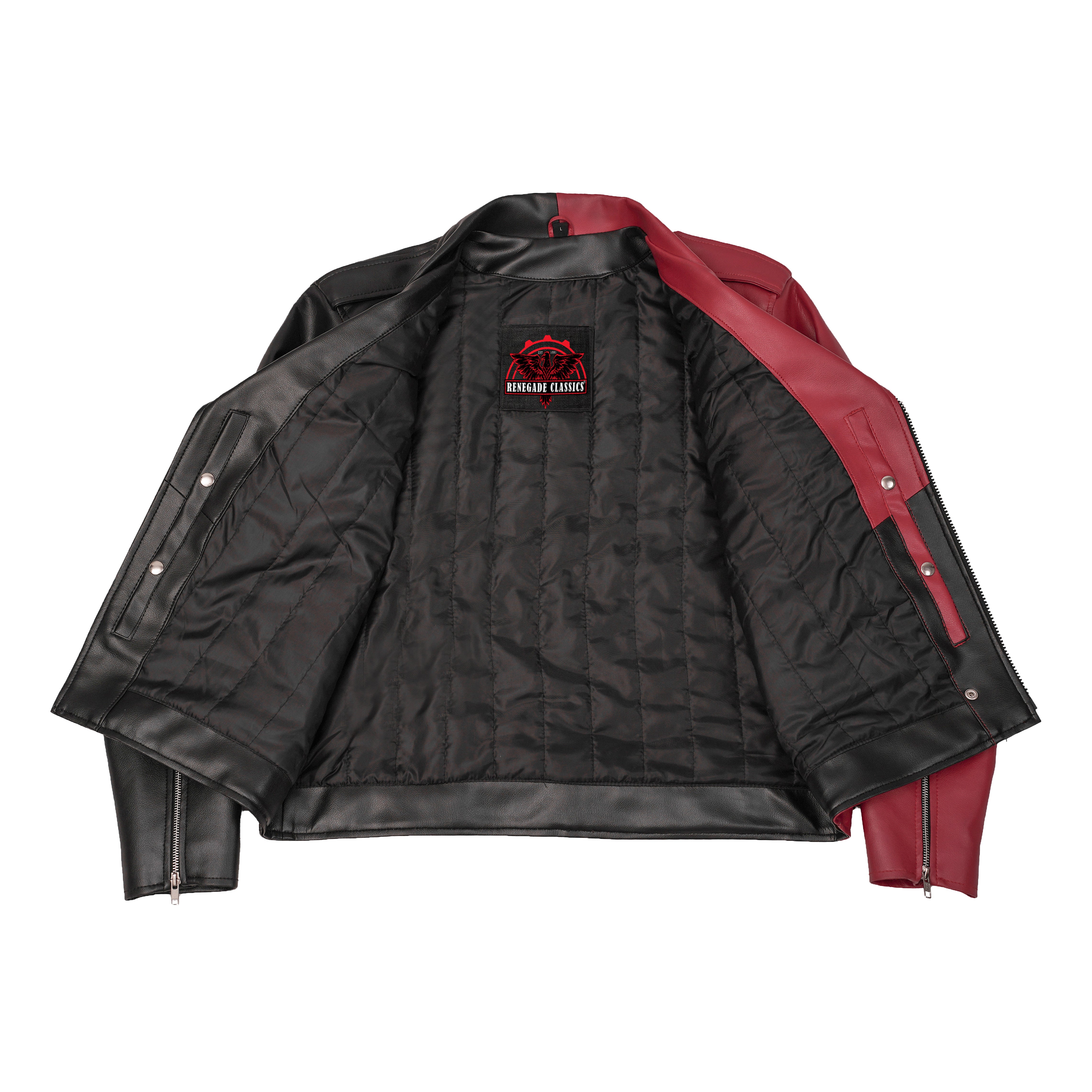 Ruinborn – Men’s Faux Leather Motorcycle Jacket