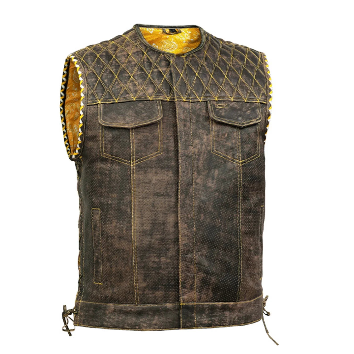 Rust Rider – Men’s Leather Vest